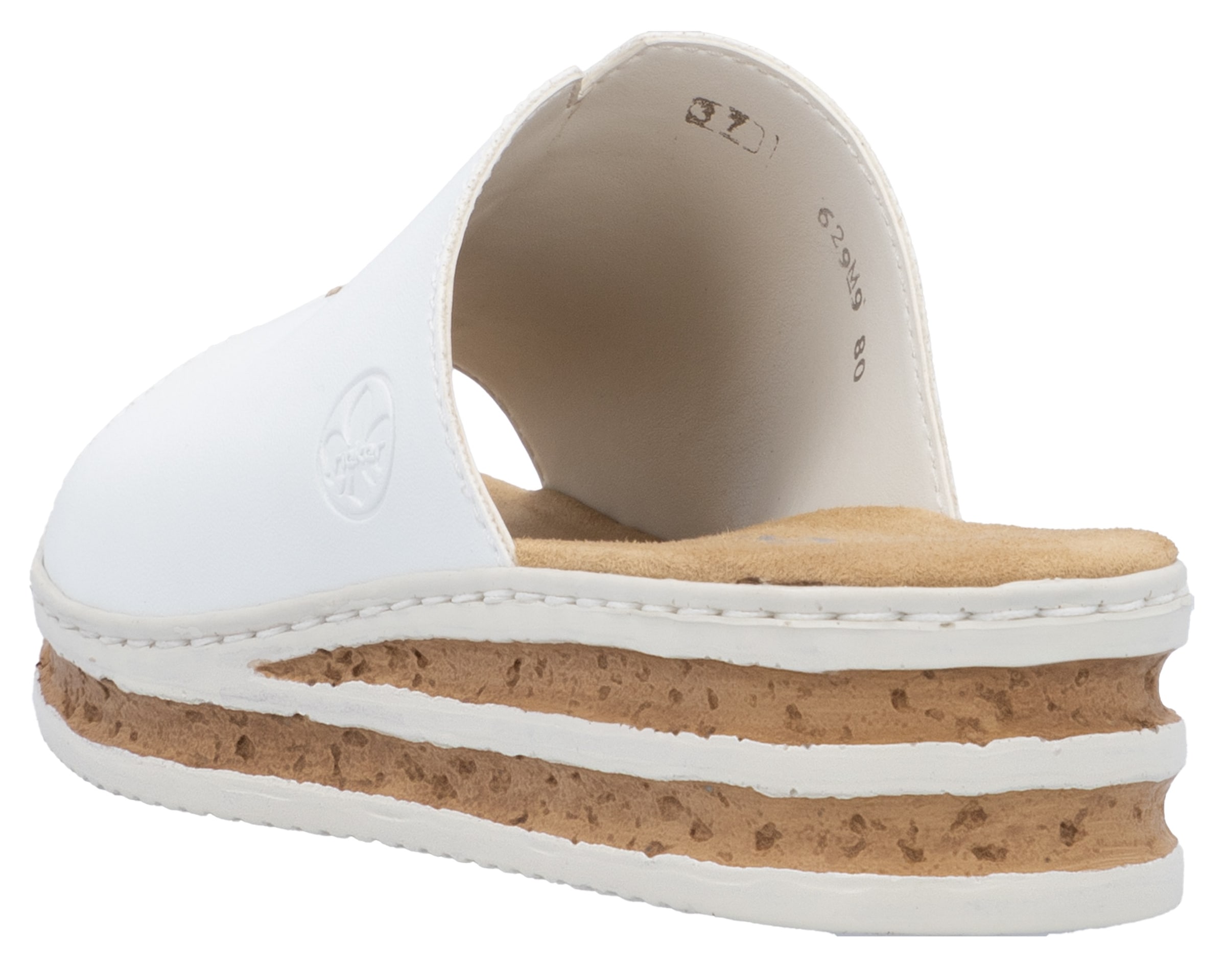 Rieker Keilpantolette, Sommerschuh, Hausschuh, Keilabsatz, zum Schlupfen