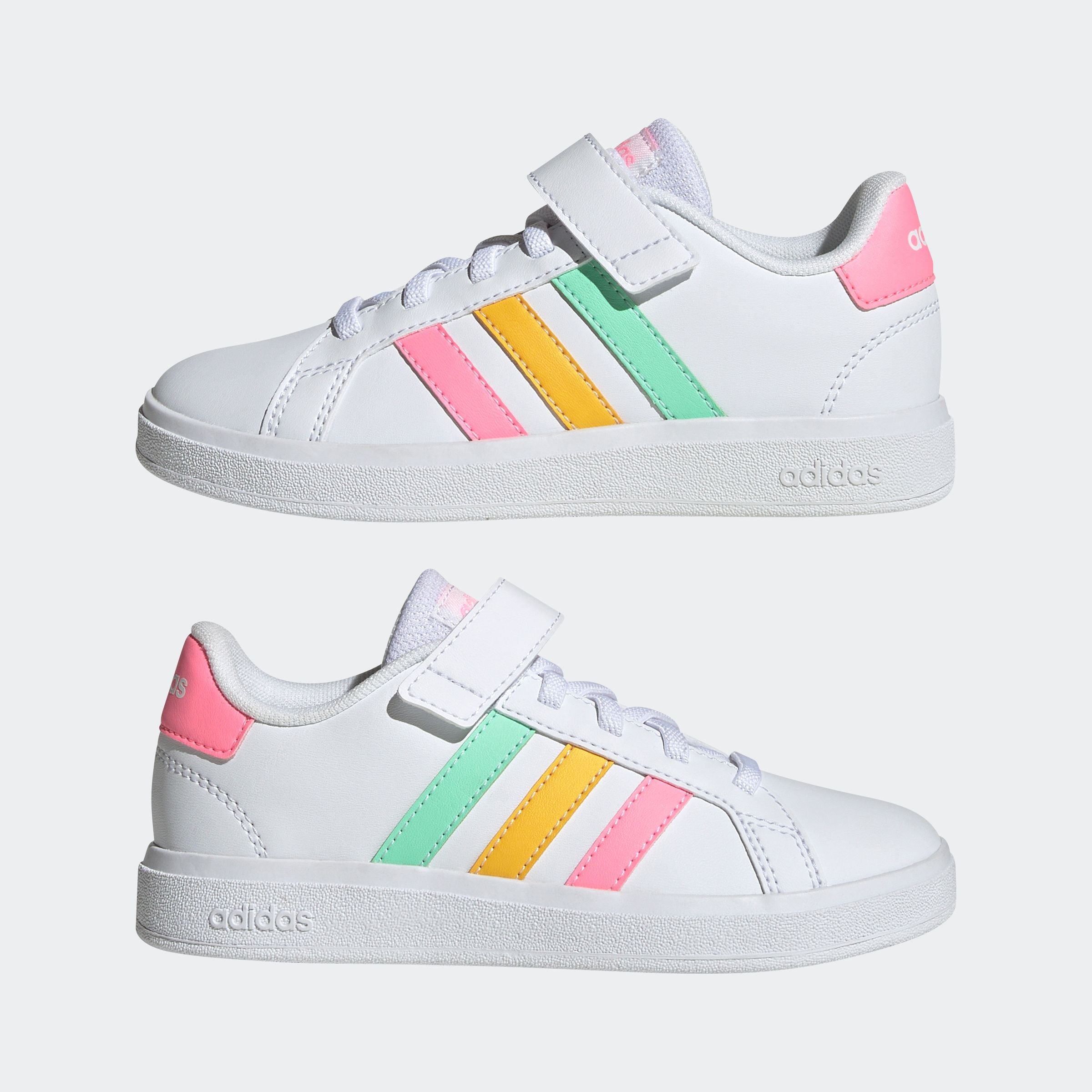 adidas Sportswear Klettschuh »GRAND COURT 2.0 KIDS«, Design auf den Spuren des adidas Superstar