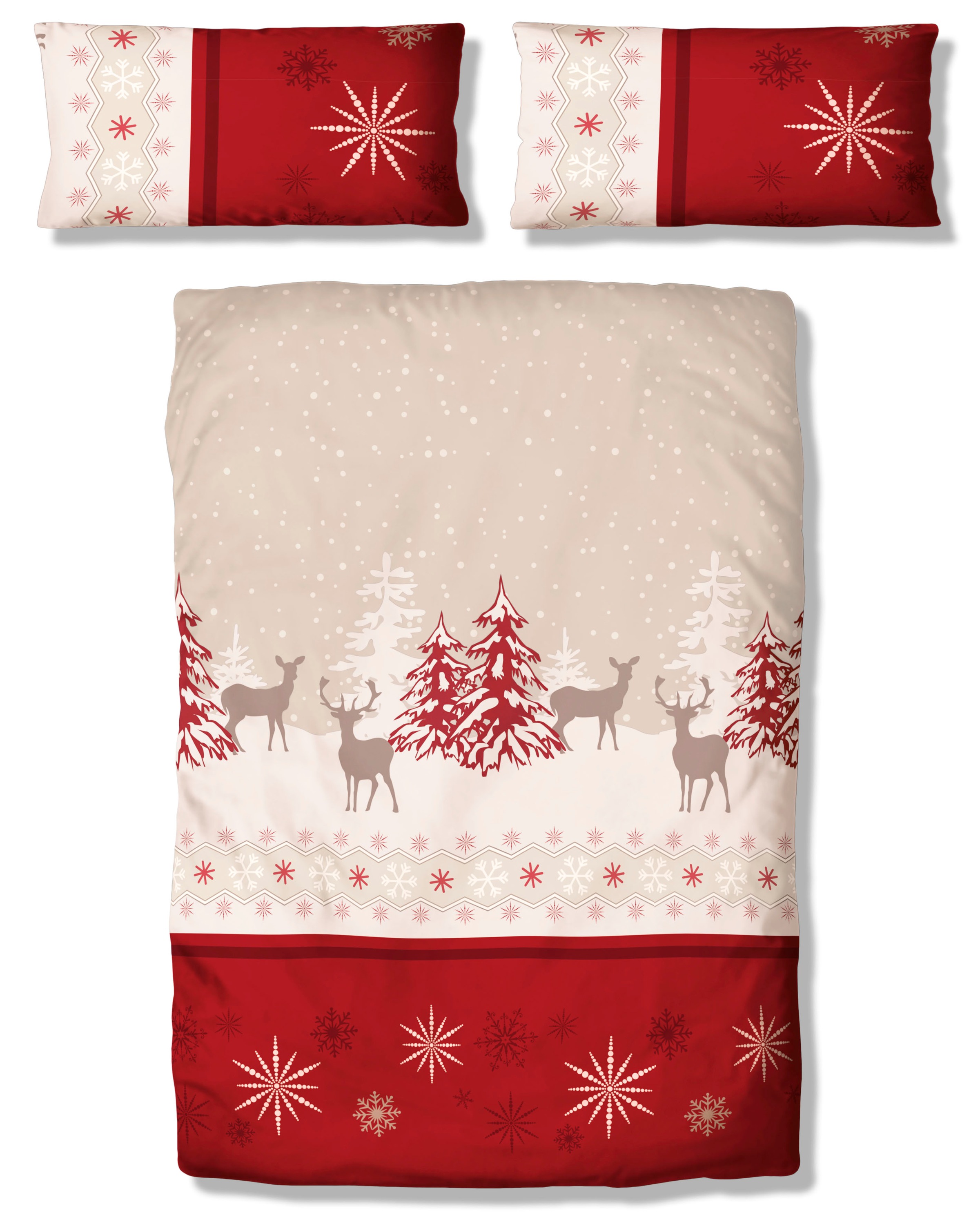 OTTO home Bettwäsche "Venua in Gr. 135x200 oder 155x220 cm" 2 Stk. Winterbe günstig online kaufen