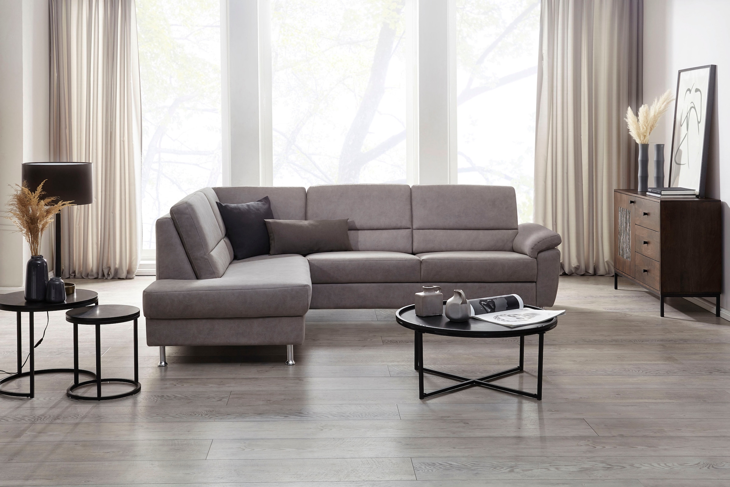 CALIZZA INTERIORS Ecksofa "Onyx L-Form", Ottomane links oder rechts, wahlwe günstig online kaufen