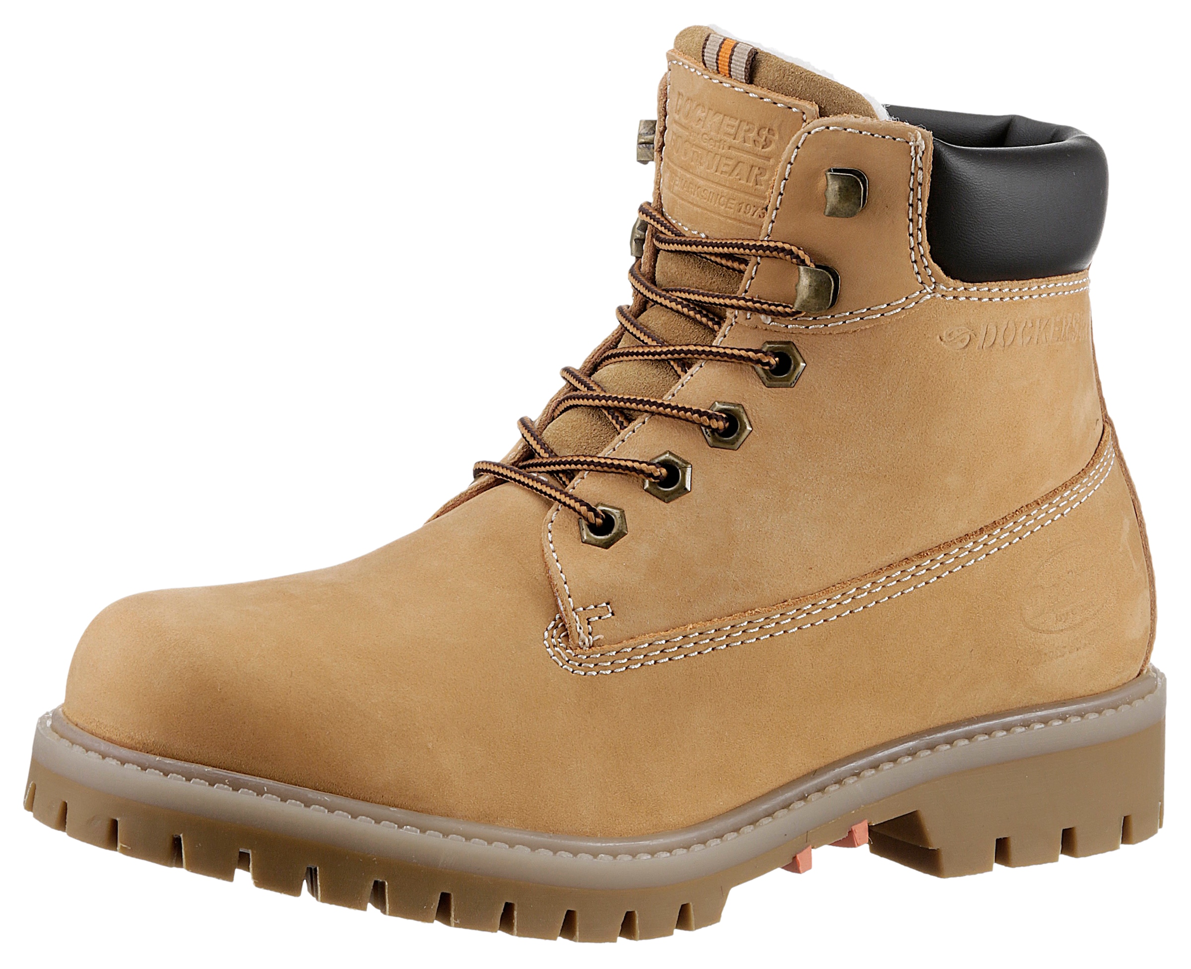 Dockers by Gerli Winterboots, mit Warmfutter; Worker Boots; Schnürboots