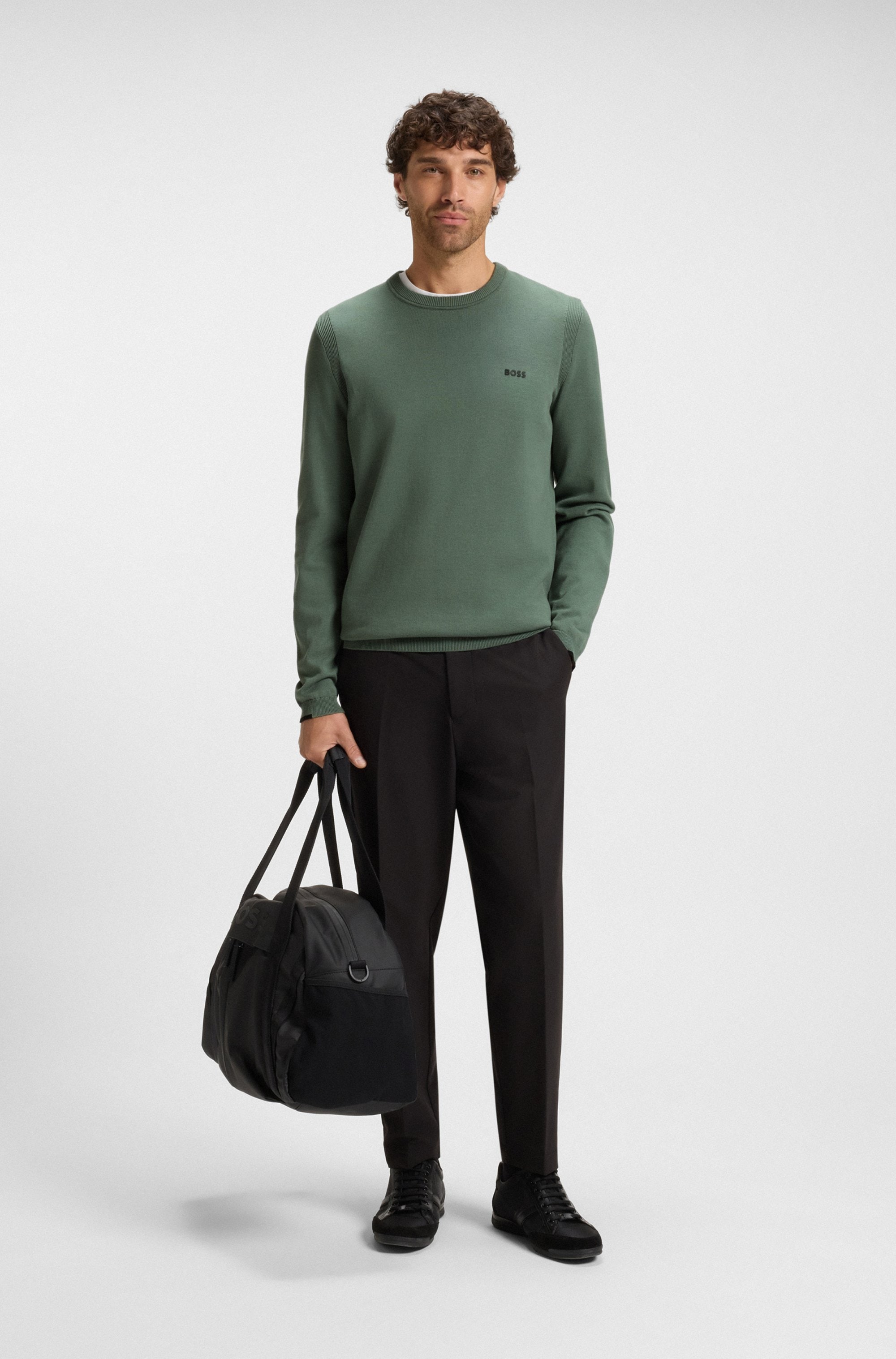 BOSS GREEN Rundhalspullover »K Ever-X CN«