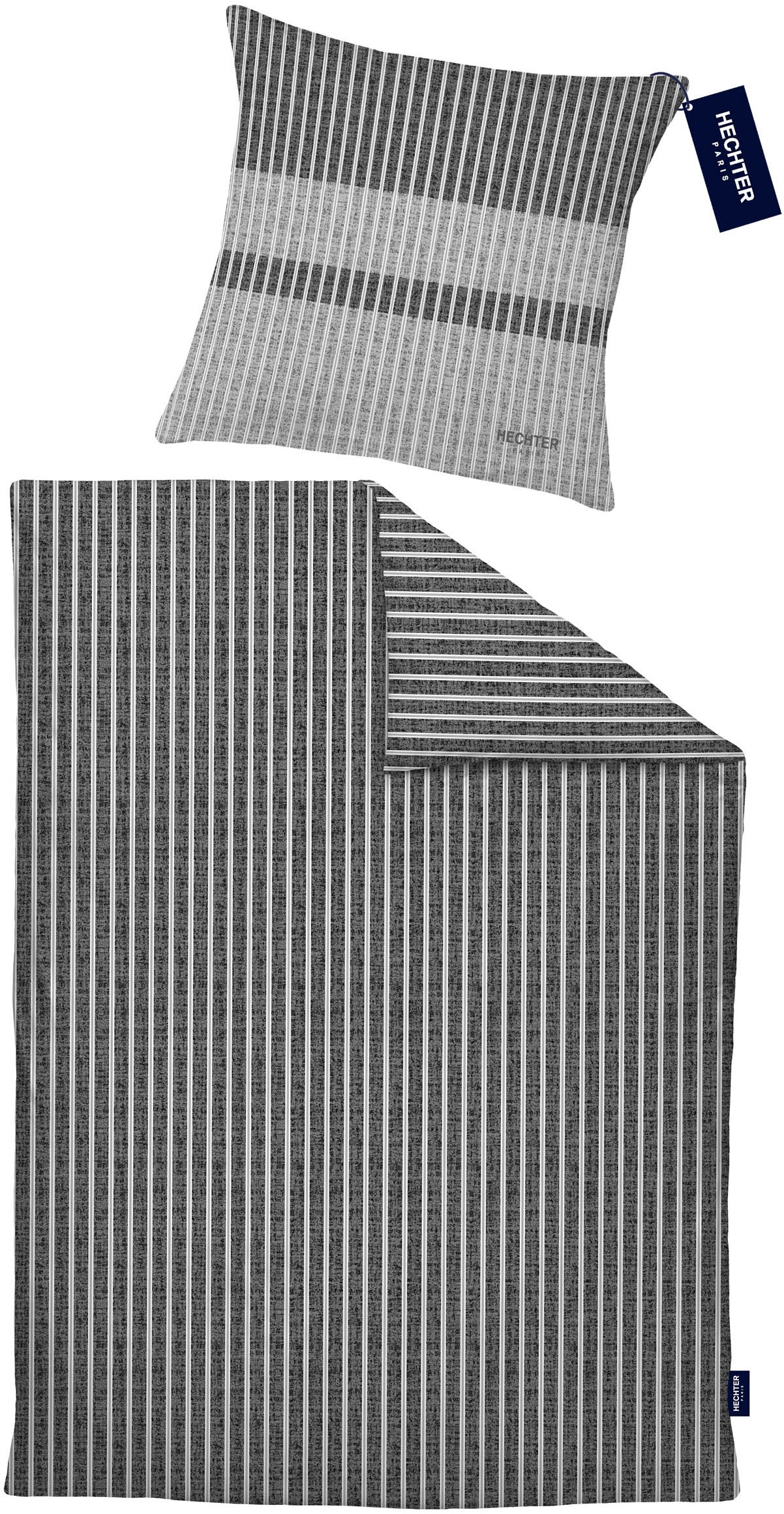 HECHTER PARIS Wendebettwäsche »0041306«, hautsympathisch, 100% Baumwolle, Reißverschluss, ganzjährig, LOGO