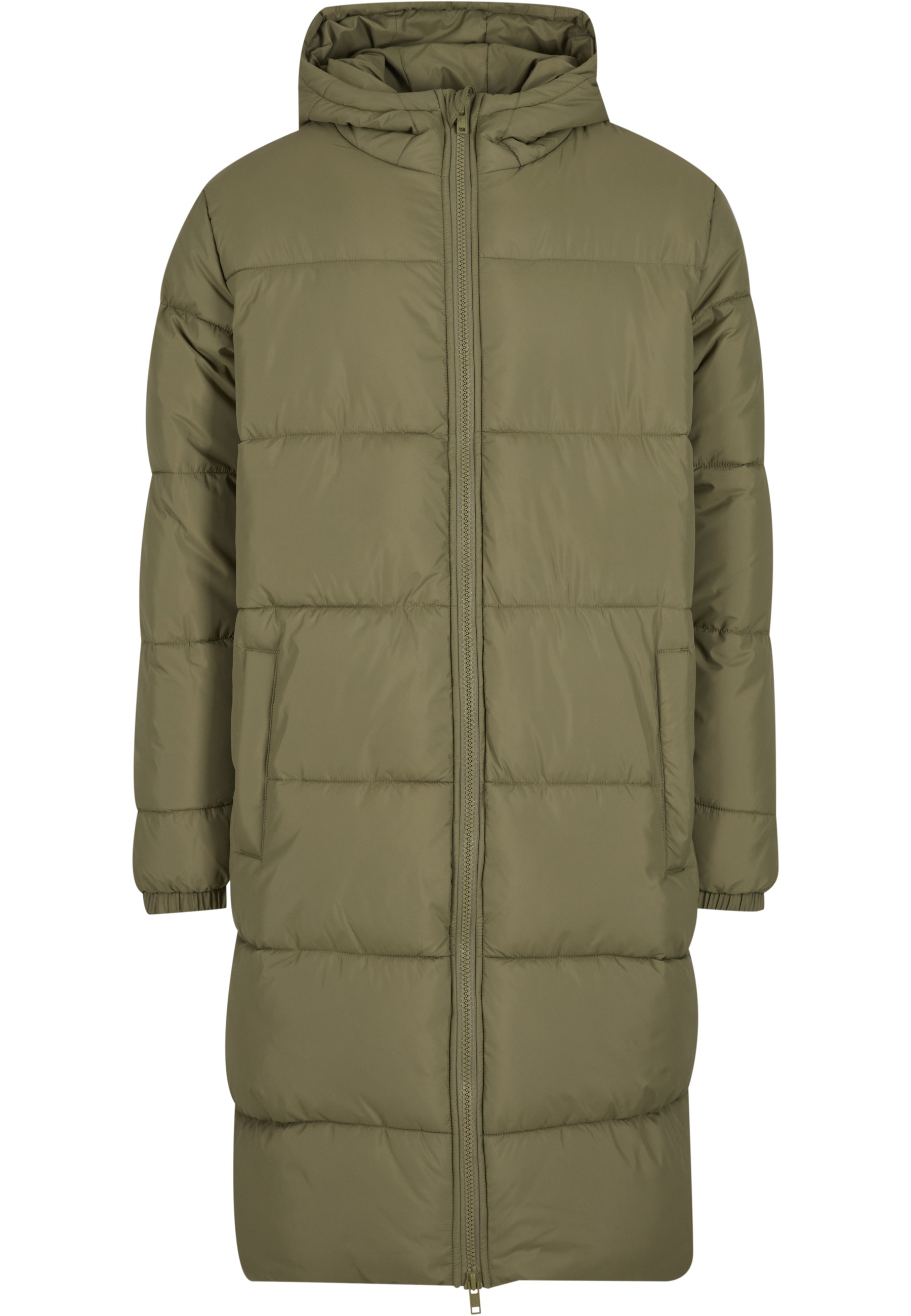 URBAN CLASSICS Winterjacke "Urban Classics Mens Long Puffer Coat" 1 Stk. tlg. mit Kapuze