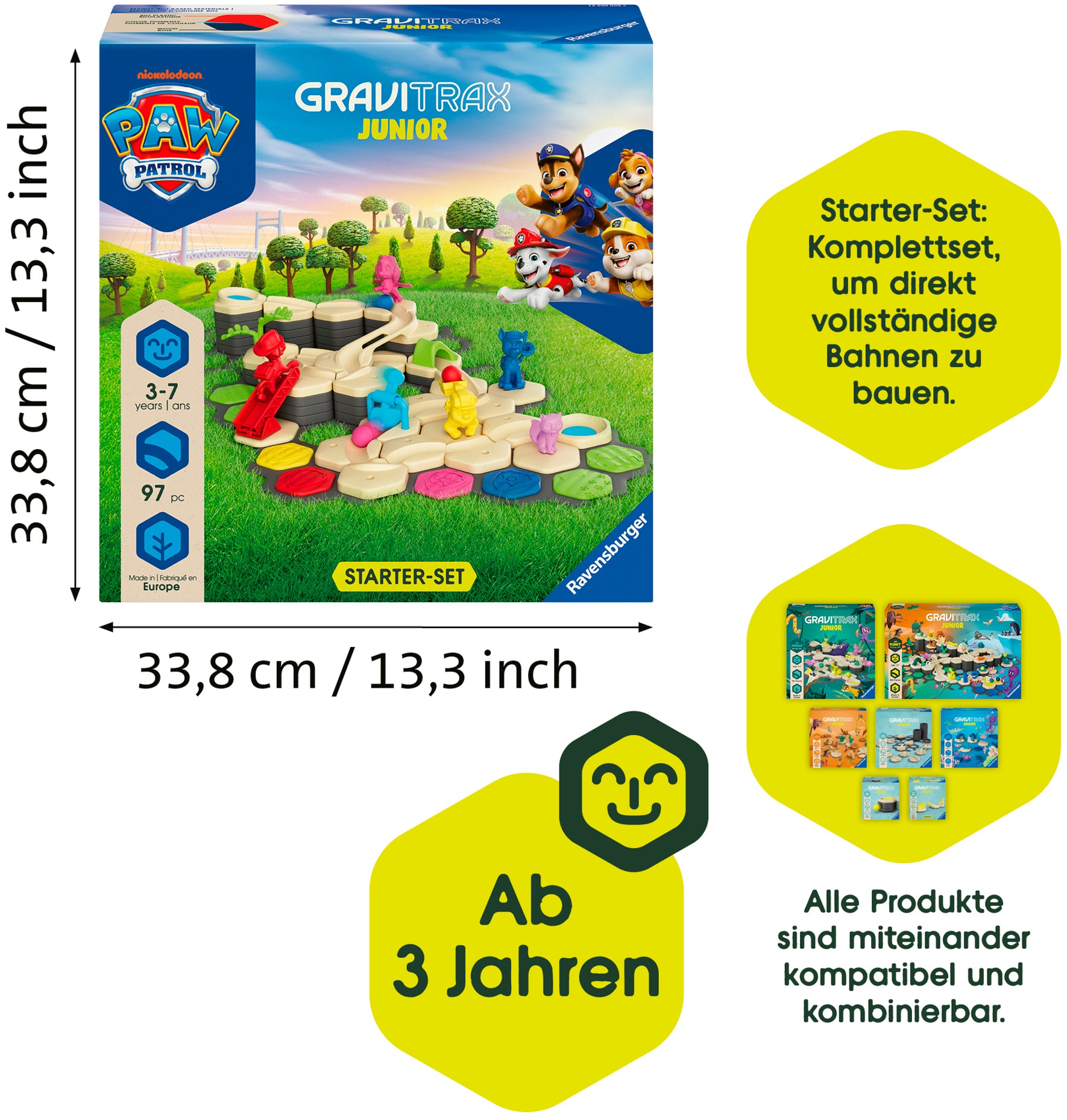 Ravensburger Kugelbahn-Bausatz »GraviTrax Junior Paw Patrol - Starter-Set L« Made in Europe