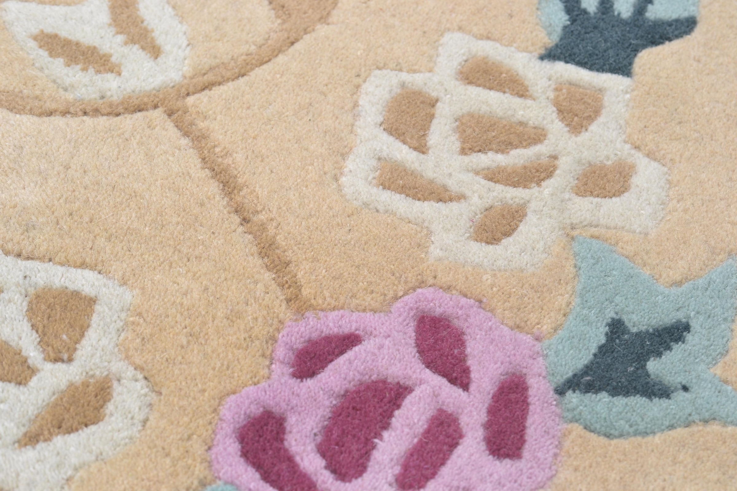 THEKO Bettumrandung »Lifou« Höhe 14 mm 3 Stk. tlg. Läufer-Set, Kurzflor, reine Schurwolle, handgewebt, mit Bordüre