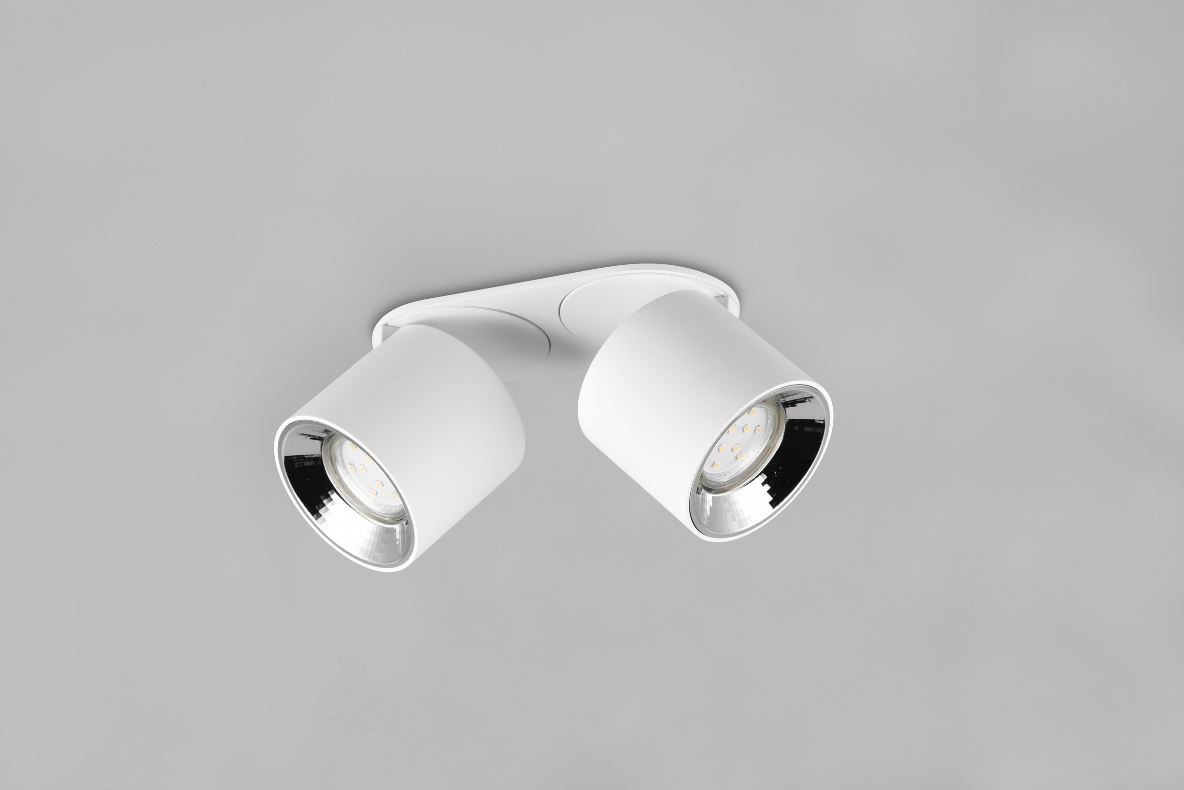 TRIO Leuchten Deckenleuchte »GUAYANA, Deckenspot 2-flammig exkl 2x GU10 max 10W Spot verstellbar« GU10 1 Stk. warmweiß - kaltweiß als Aufbauspot oder Einbauspot nutzbar Spot schwenkbar und drehbar