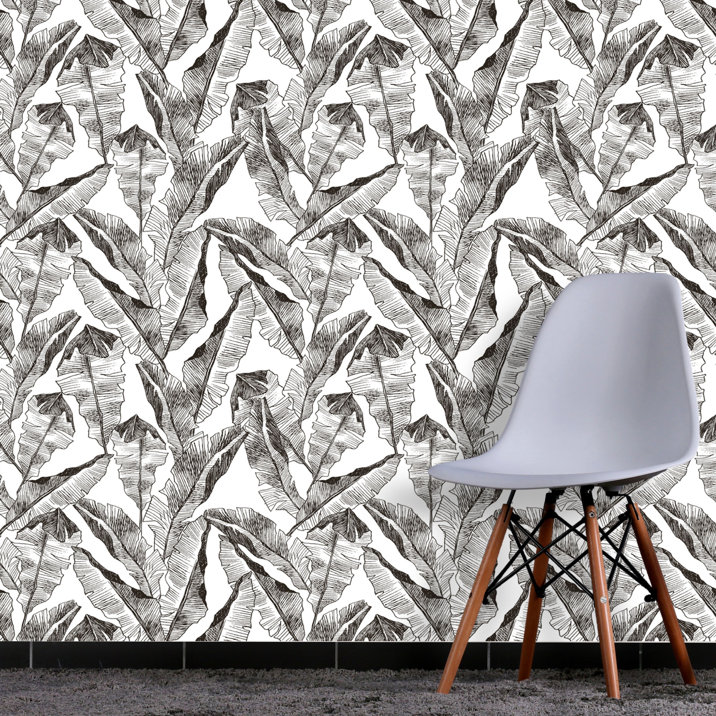 queence Vinyltapete »Drasso«, floral-geblümt-gemustert-Motiv, 90x250cm, selbstklebend, kinderleichte Anbringung, Sticker