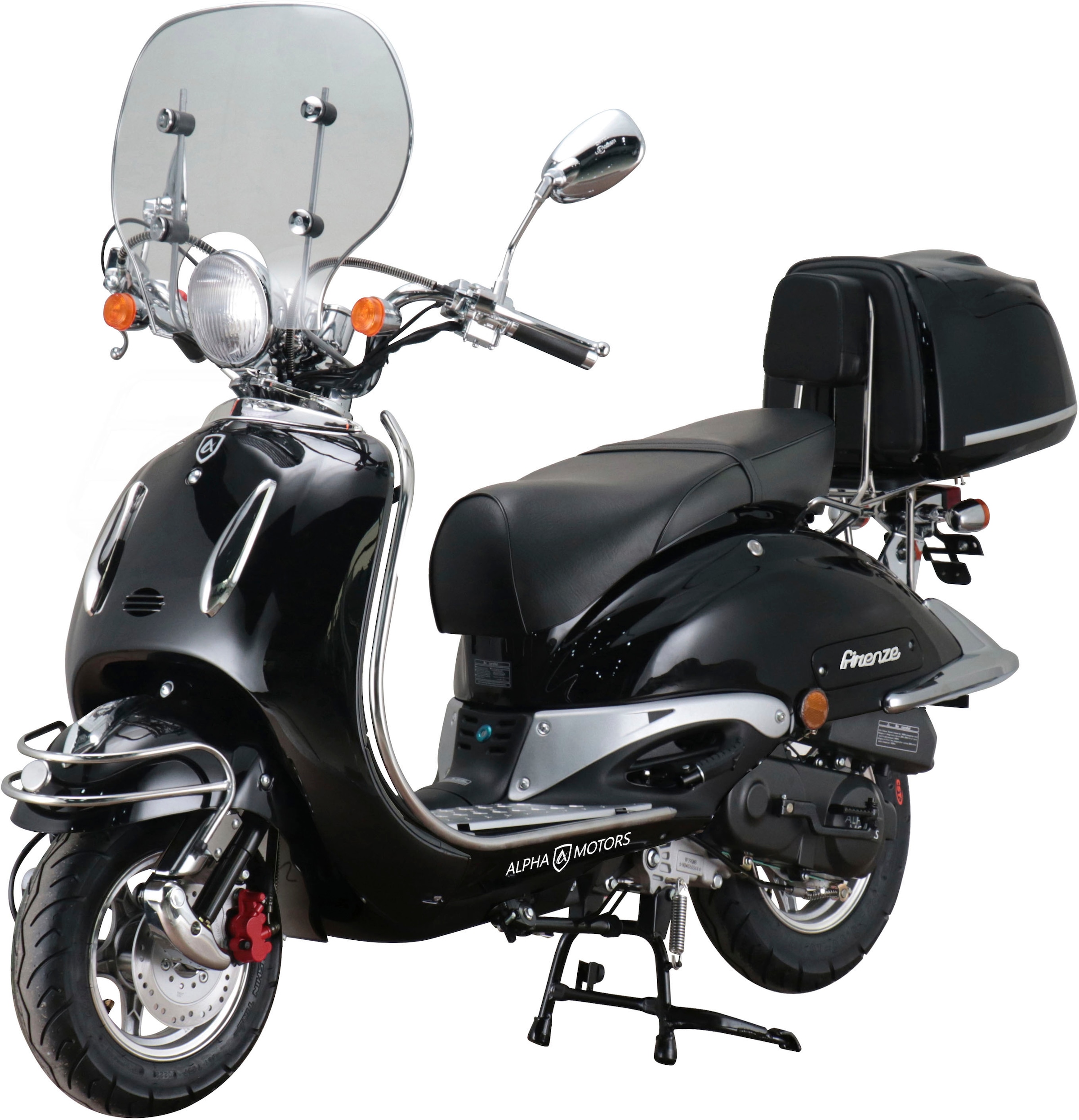 Alpha Motors Motorroller »Retro Firenze Limited«, 125 cm³, 85 km/h, Euro 5, 8,6 PS, (Spar-Set), mit Lenkerschloss und Windschild