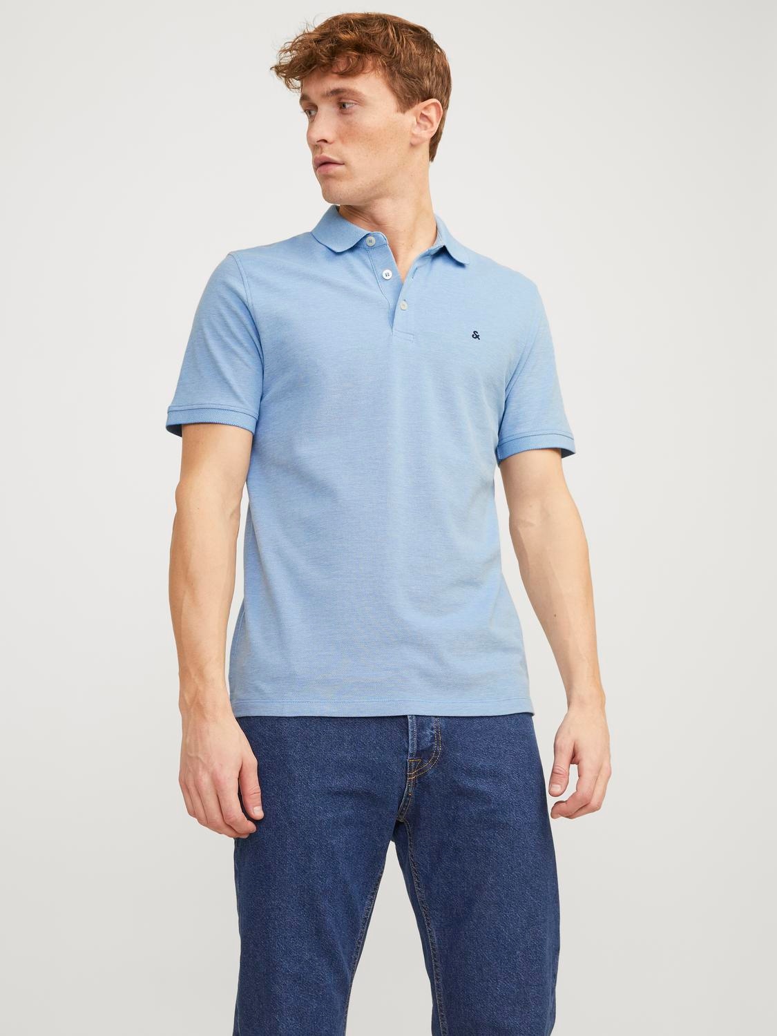 Jack & Jones Poloshirt "JJEPAULOS POLO SS NOOS", mit Logo Stickerei günstig online kaufen