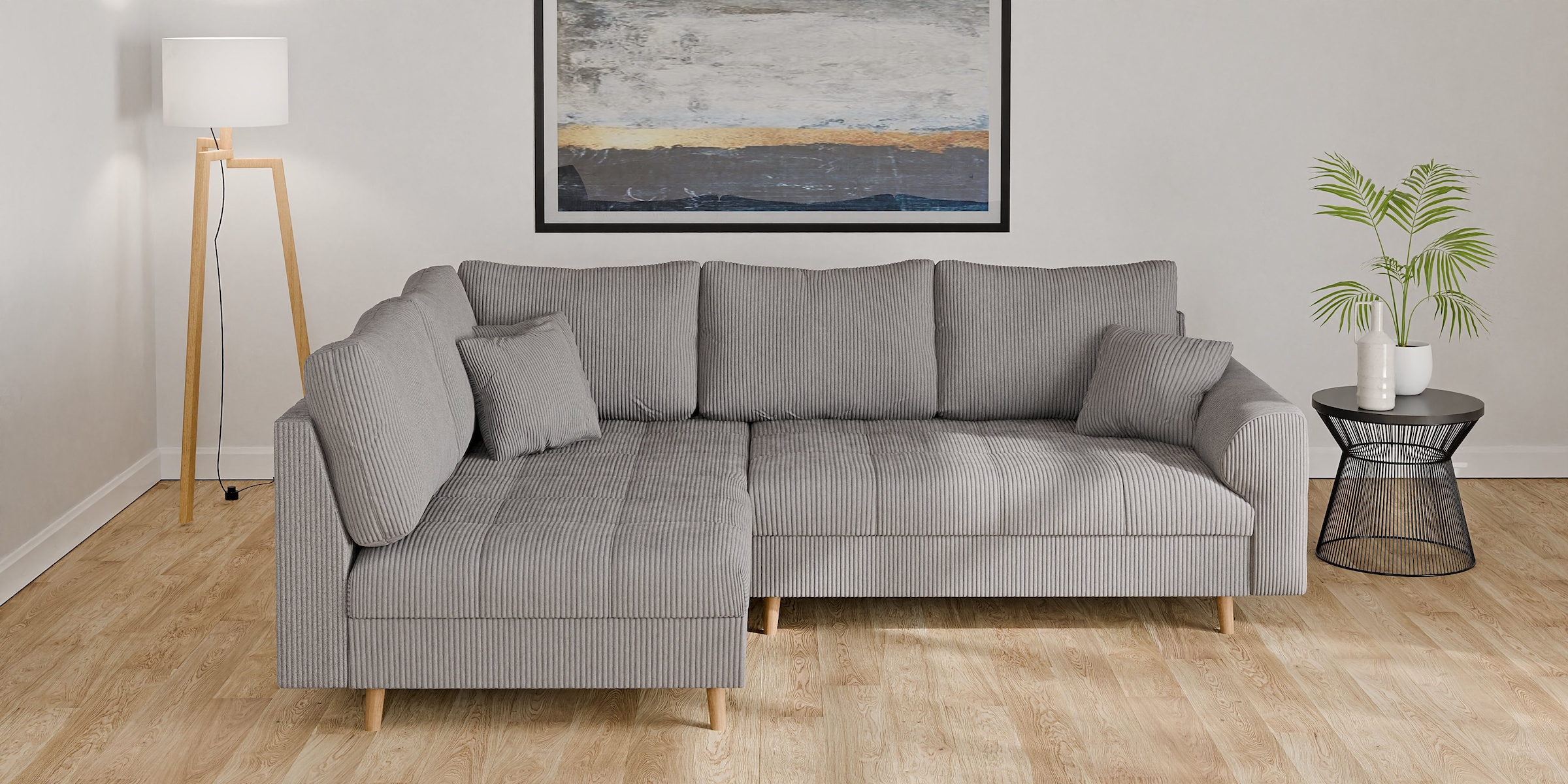 Home affaire Ecksofa "CHARRE L-Form mit Ottomane, Maße B/T/H: 231/161/81 cm günstig online kaufen