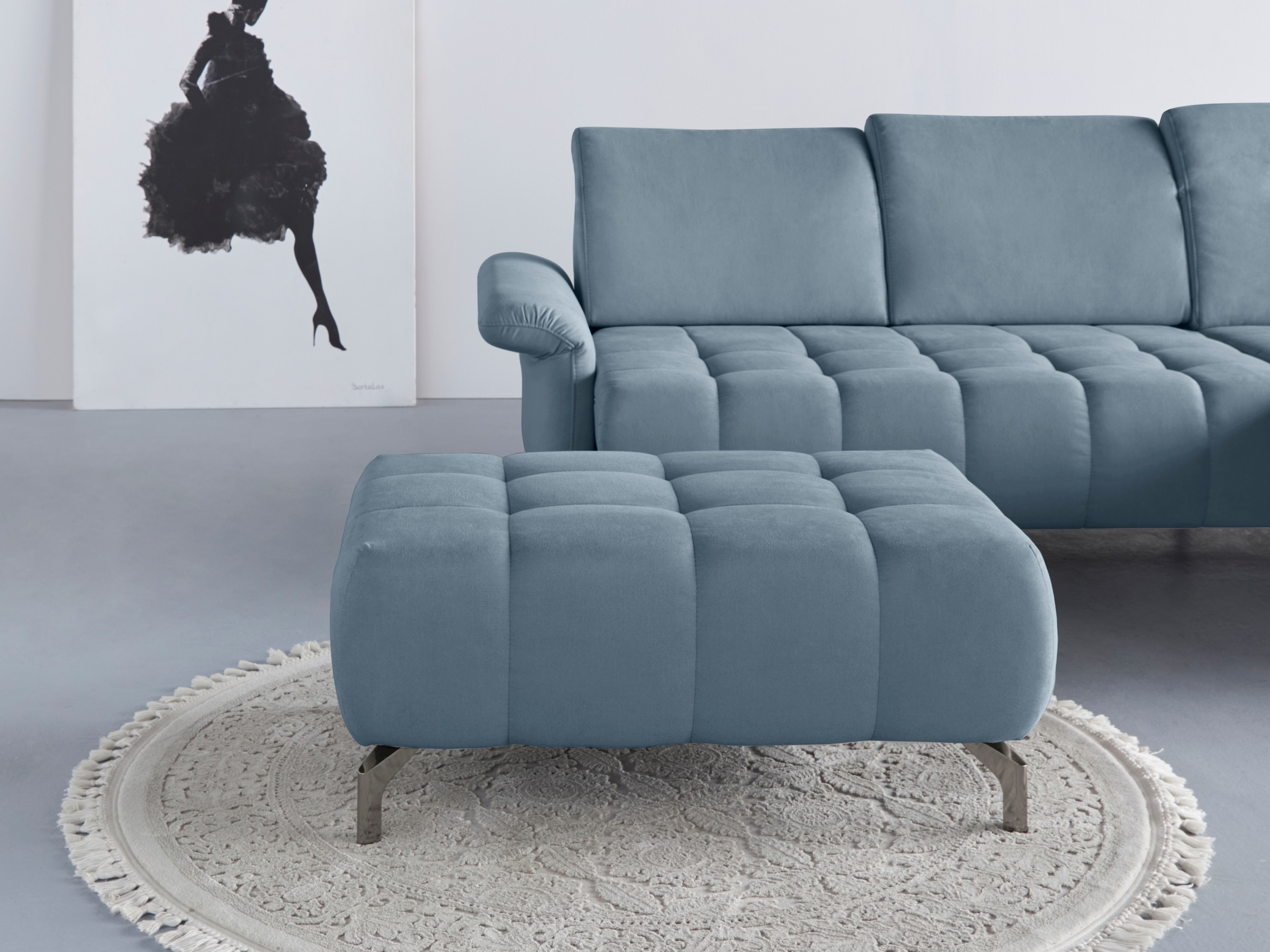 INOSIGN Polsterhocker "Fresh", passend zum Ecksofa "Fresh", auch in Bezug Olympia EASY CLEAN