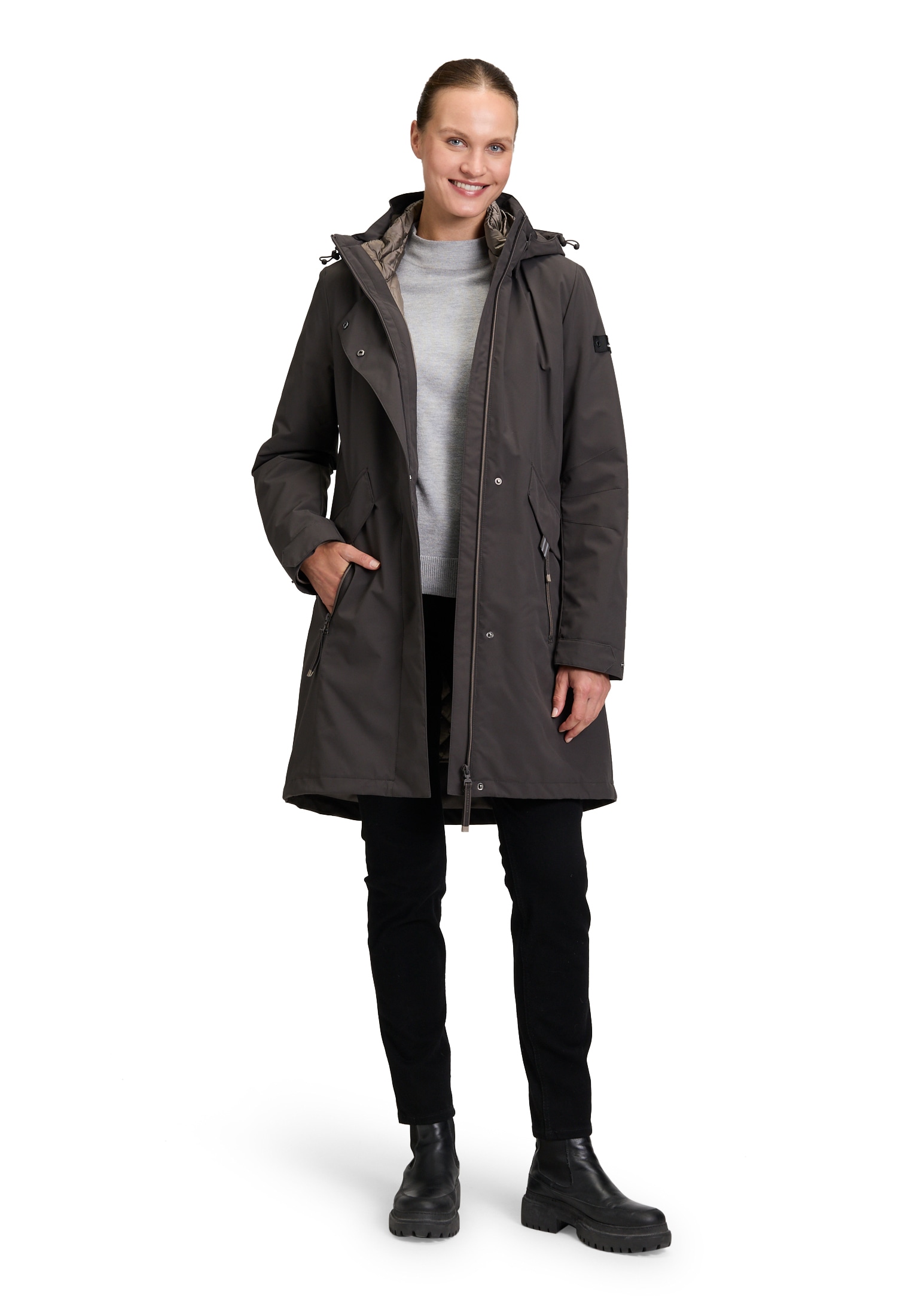 Betty Barclay 3-in-1-Funktionsjacke »Betty Barclay Damen 3 in 1 Jacke mit abnehmbarer Kapuze«, mit Kapuze