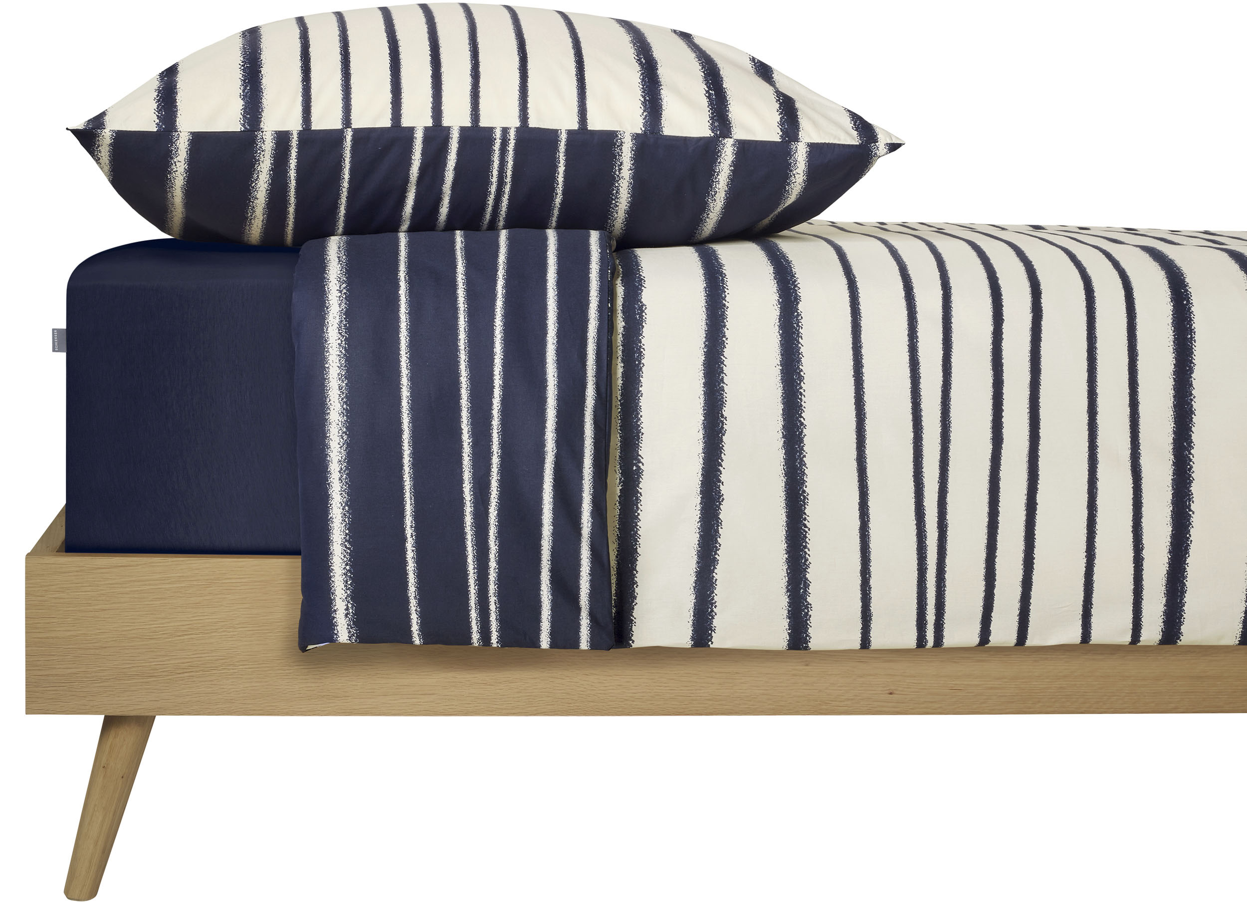 Thumbnail - Schiesser Wendebettwäsche "Wesley aus weicher Baumwolle im Streifen-Look" 2 Stk. tlg. Made in Green