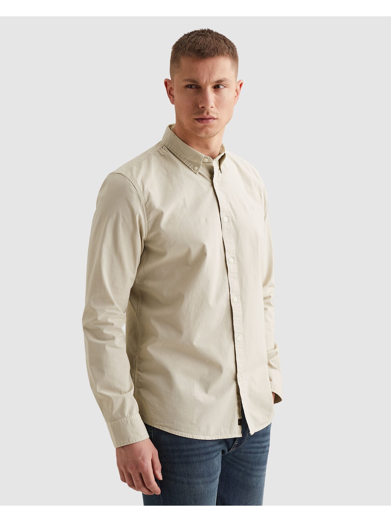 PME LEGEND Langarmhemd Button-down-Kragen günstig online kaufen