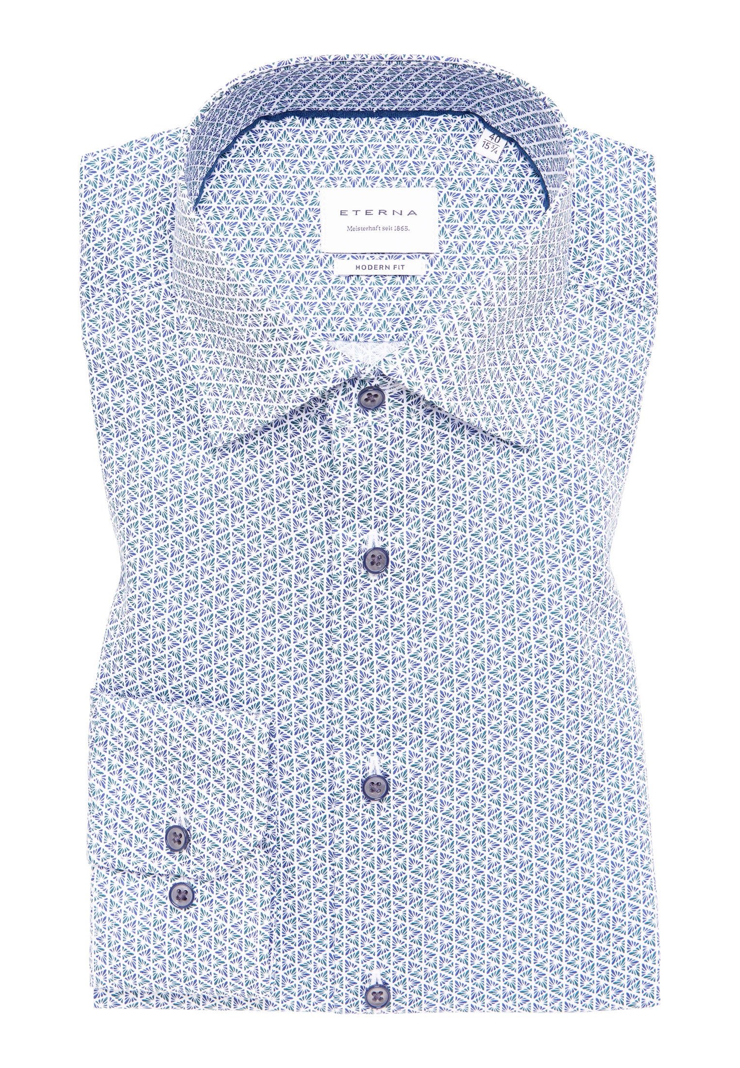 Eterna Langarmhemd »MODERN FIT«, NON IRON (bügelfrei)