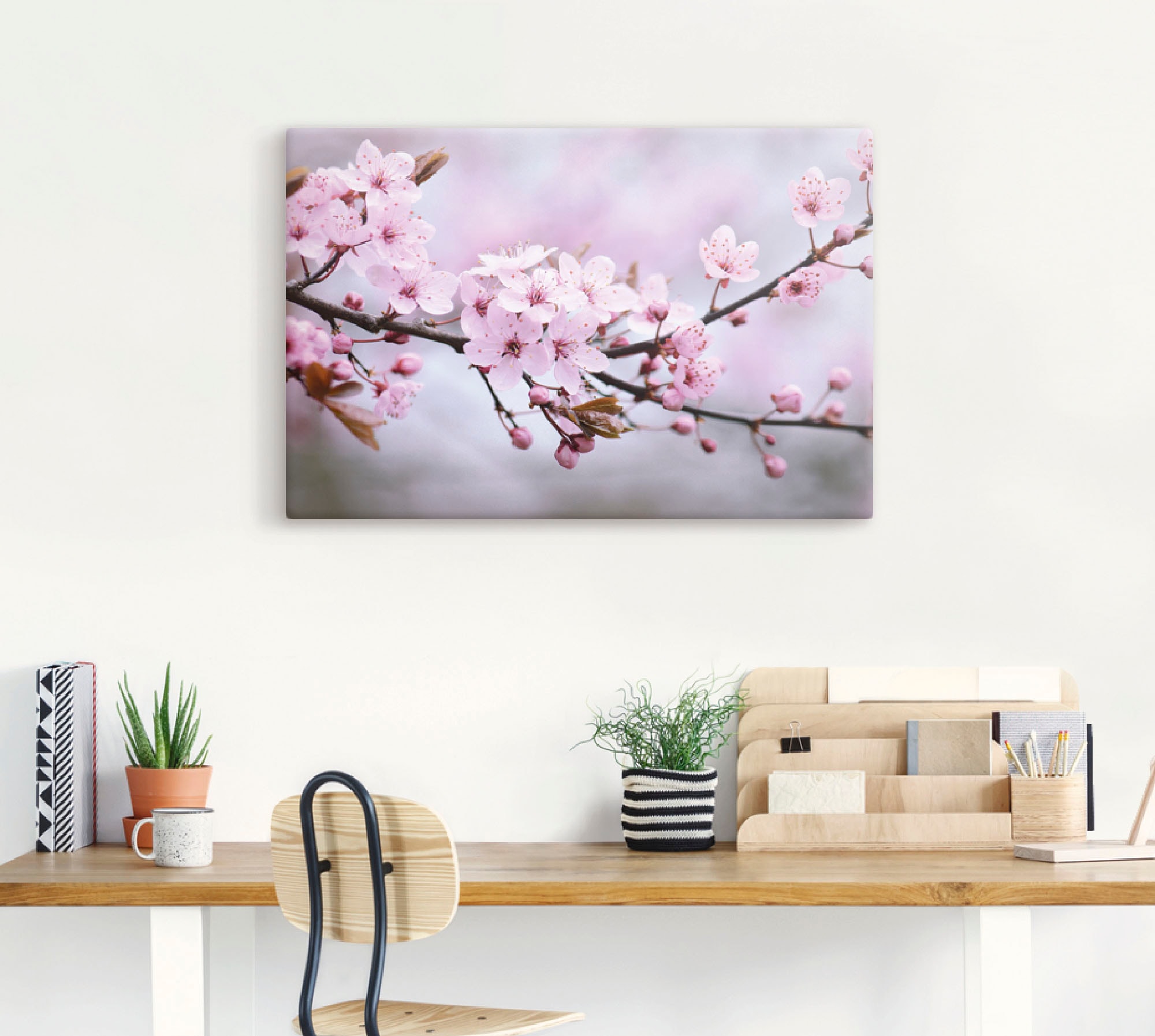 Artland Wandbild Wandaufkleber »Kirschblüten«, oder (1 Leinwandbild, BAUR Blumen, als | Alubild, kaufen Poster Größen in versch. St.)