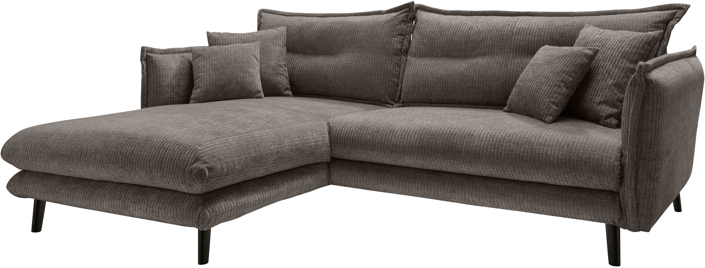 Thumbnail - INOSIGN Ecksofa "Lazio modernes Design, bequem, schmale Armlehnen, OTTOs Choice" zwei verschiedene Fußfarben wählbar