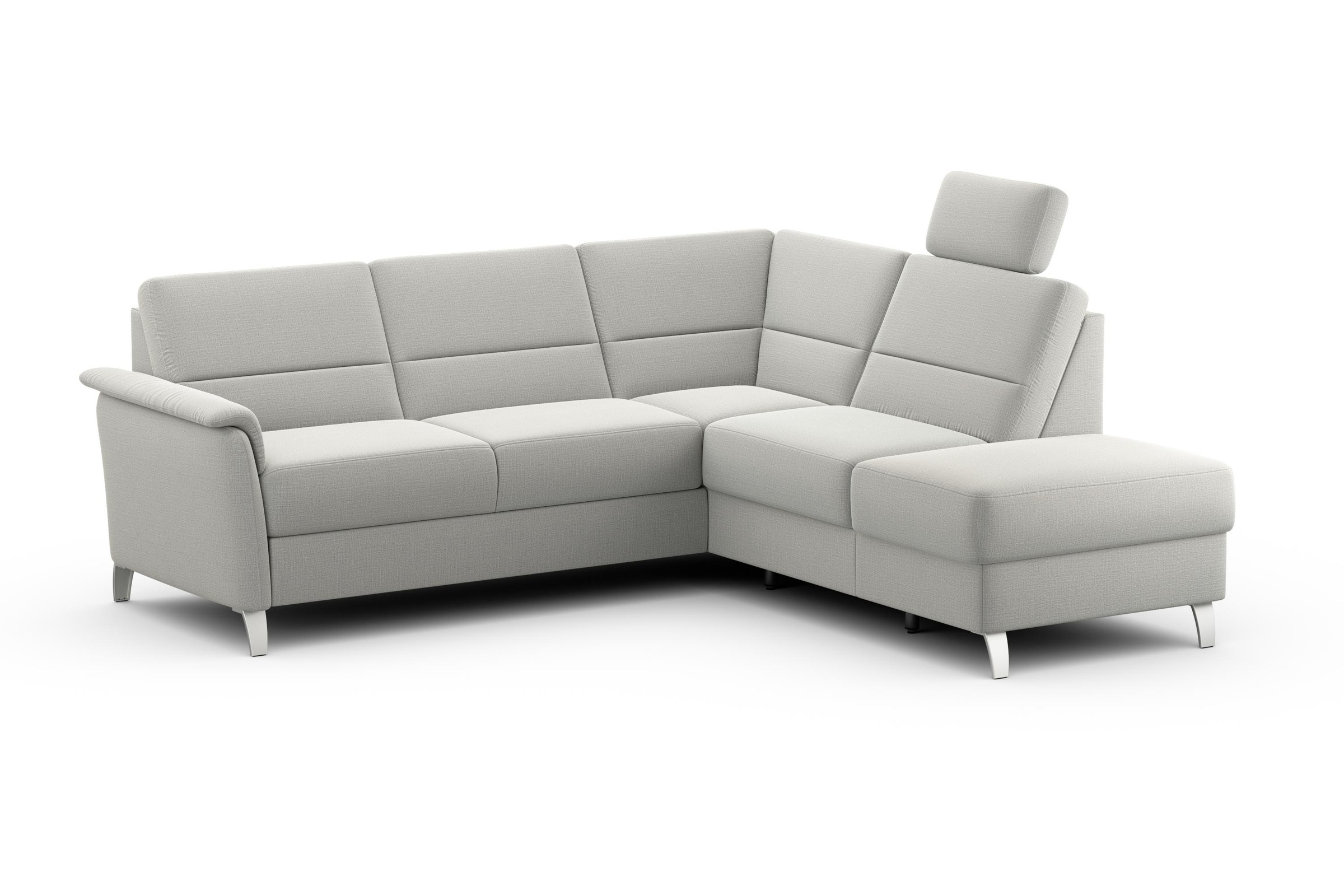 sit&more Ecksofa »Palmera L-Form«, Federkern, wahlweise mit Bettfunktion und mit/ohne Stauraum