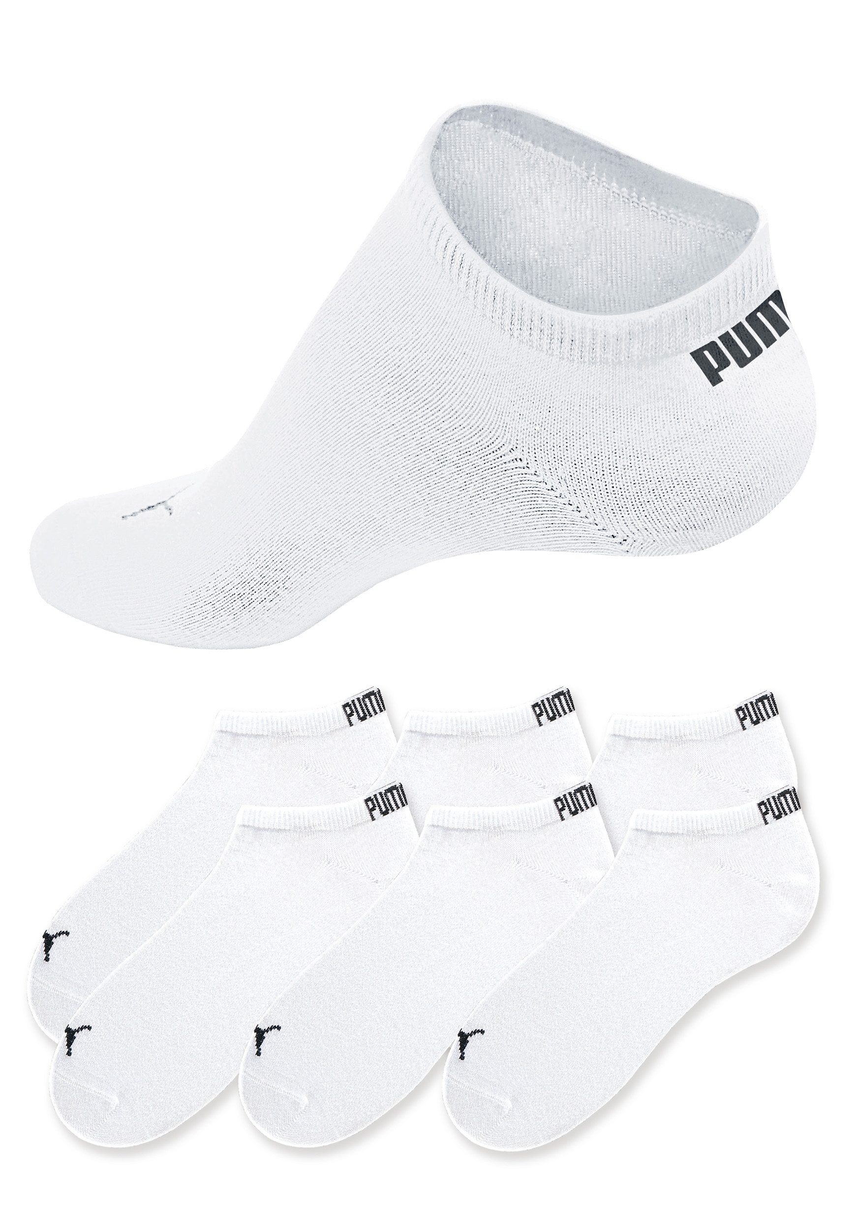 PUMA Sneakersocken, (6 Paar), in klassischer Form