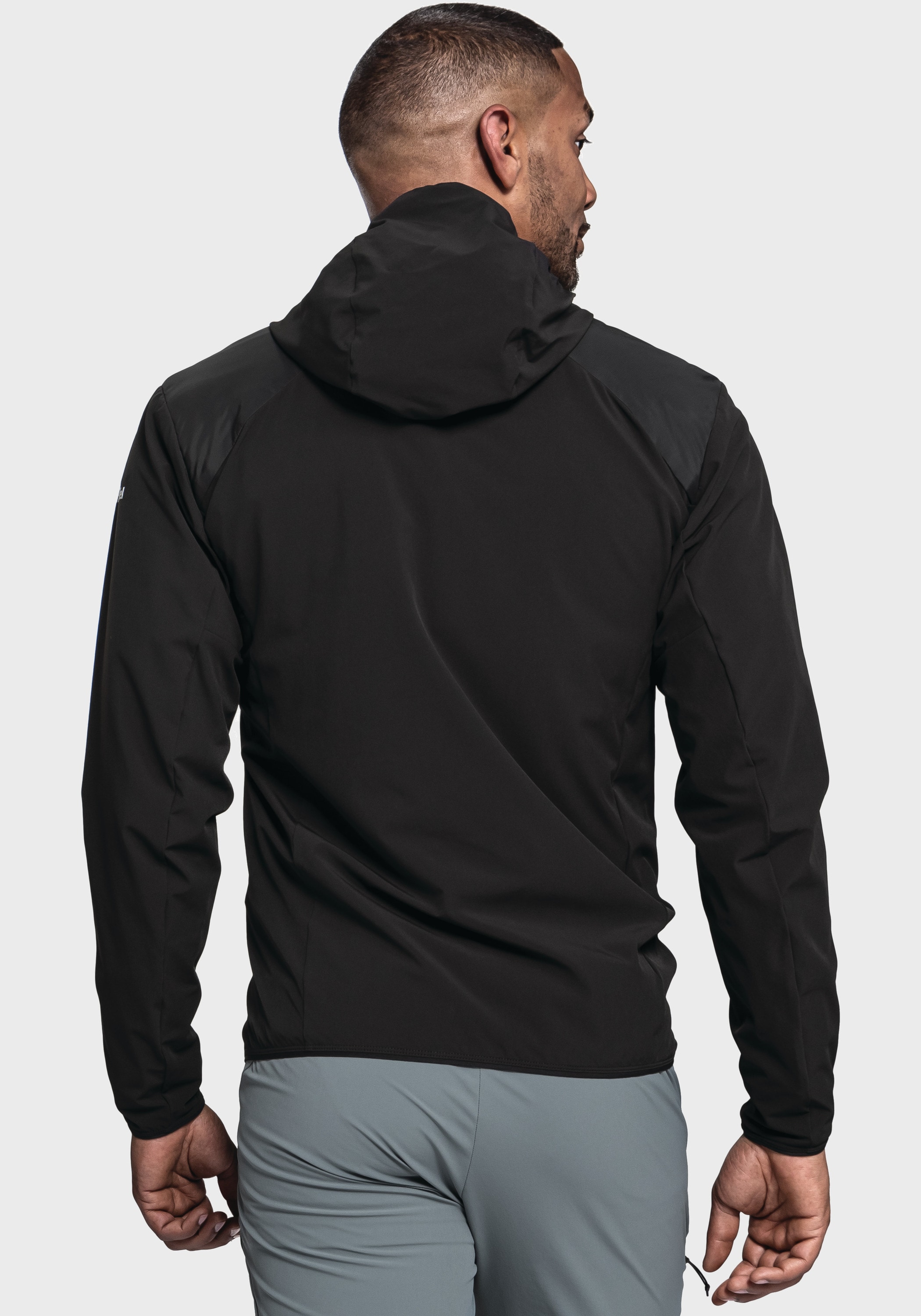 Schöffel Funktionsjacke »Hiking Hybrid Jk Style Blaueis MNS«, mit Kapuze