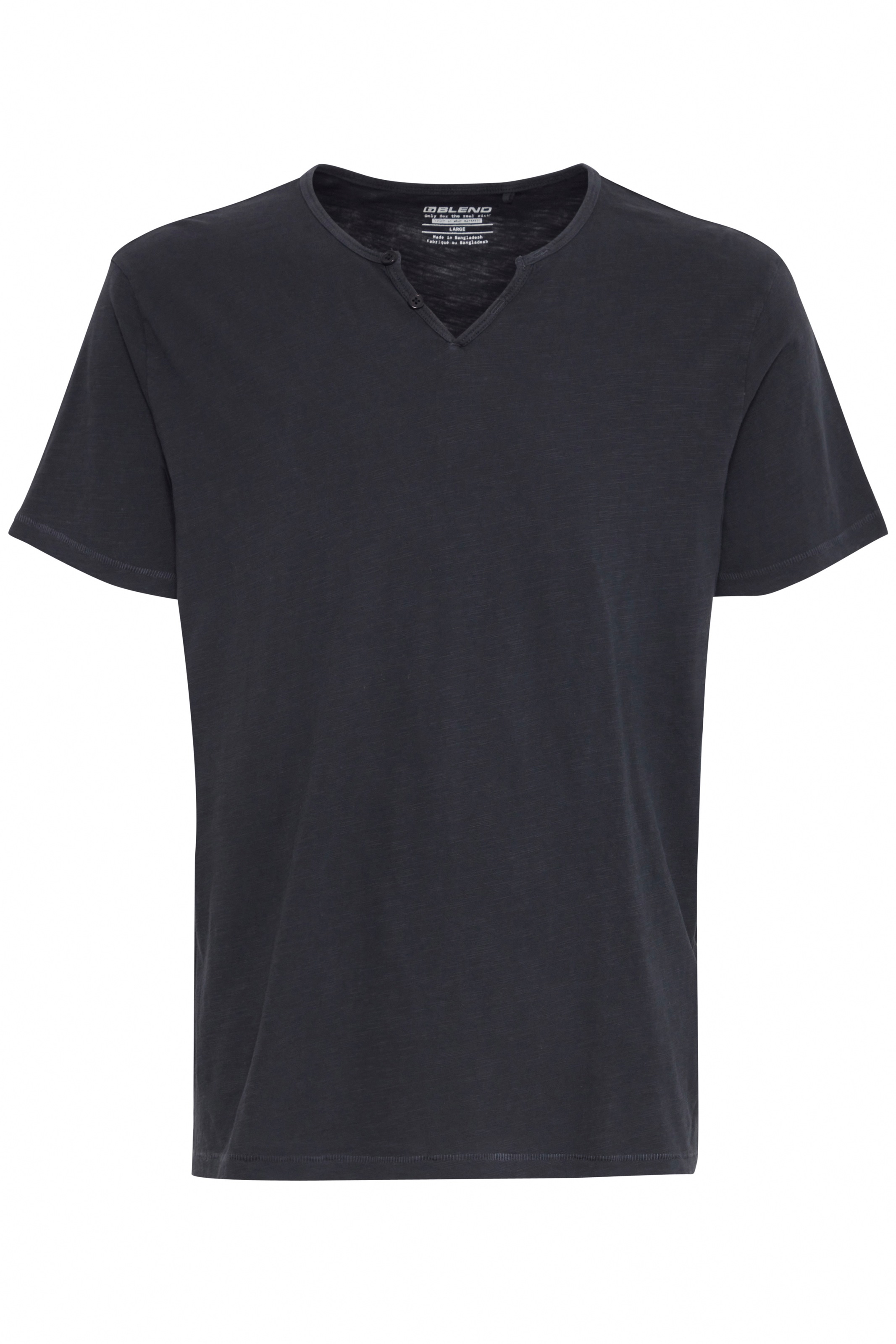 Blend T-Shirt "BHAshton split neck tee" mit Deko-Knopfdetail am Ausschnitt günstig online kaufen