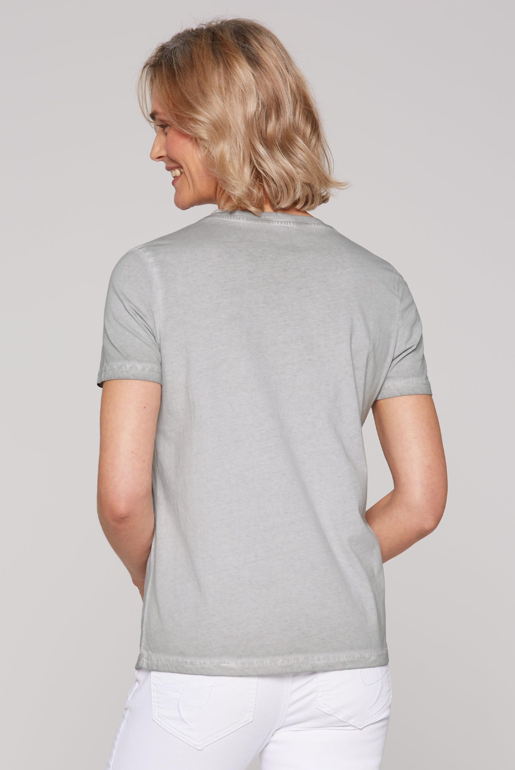 SOCCX Rundhalsshirt, mit Pailletten-Schriftzug