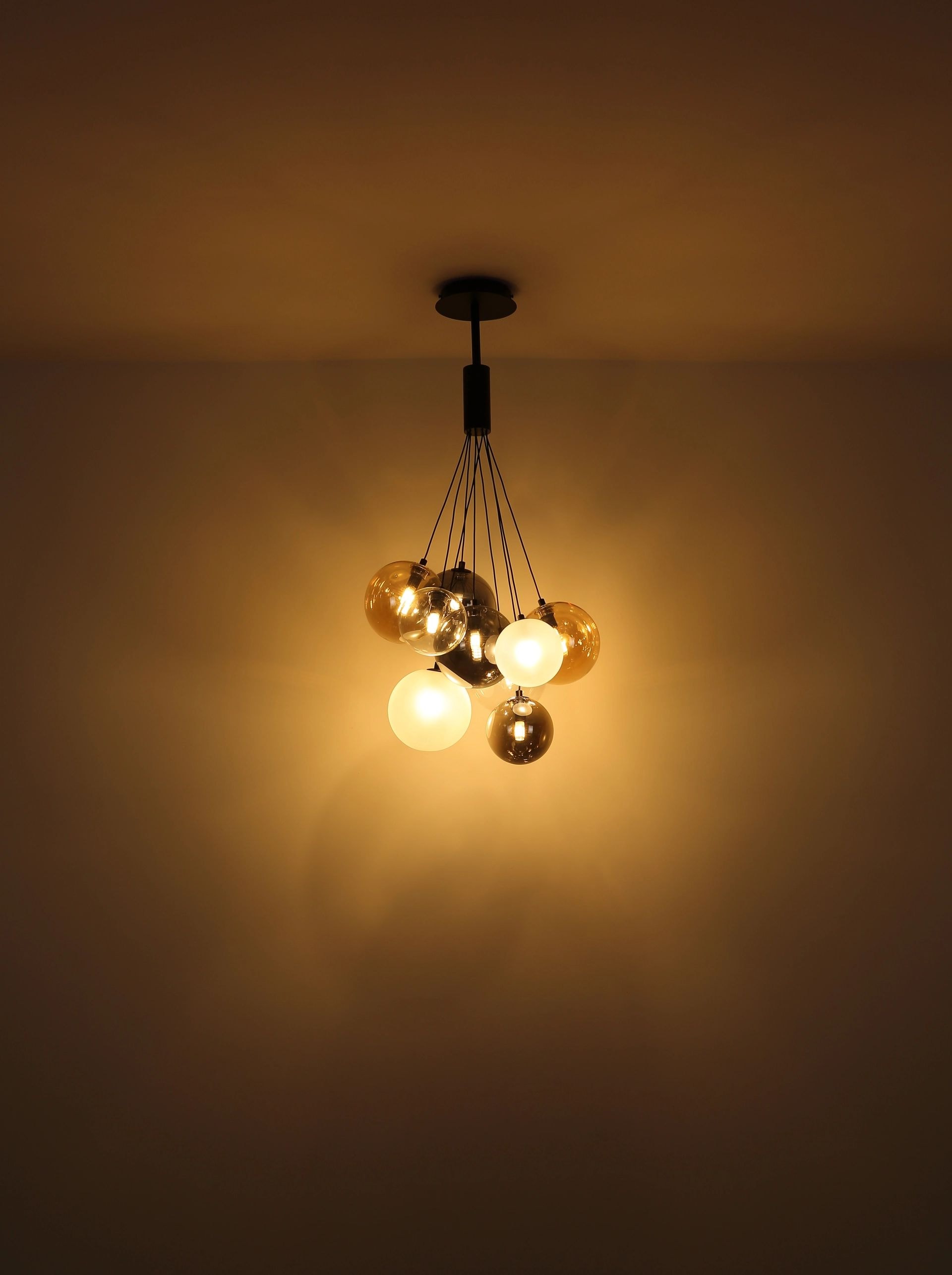 GLOBO LIGHTING Hängeleuchte »BALLGI«, Leuchtmittel G9 | ohne Leuchtmittel, Glaskugeln