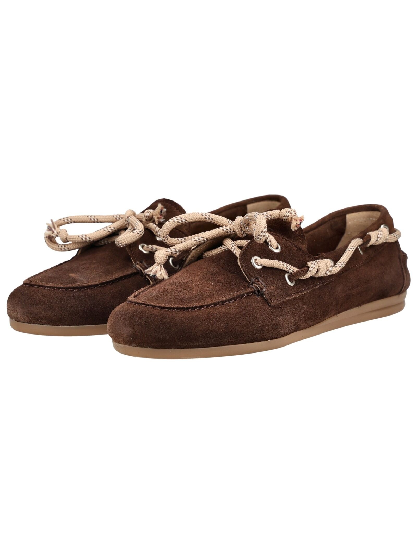 PAVEMENT Pavement Boat Shoe Suede Light Brown 38 3
