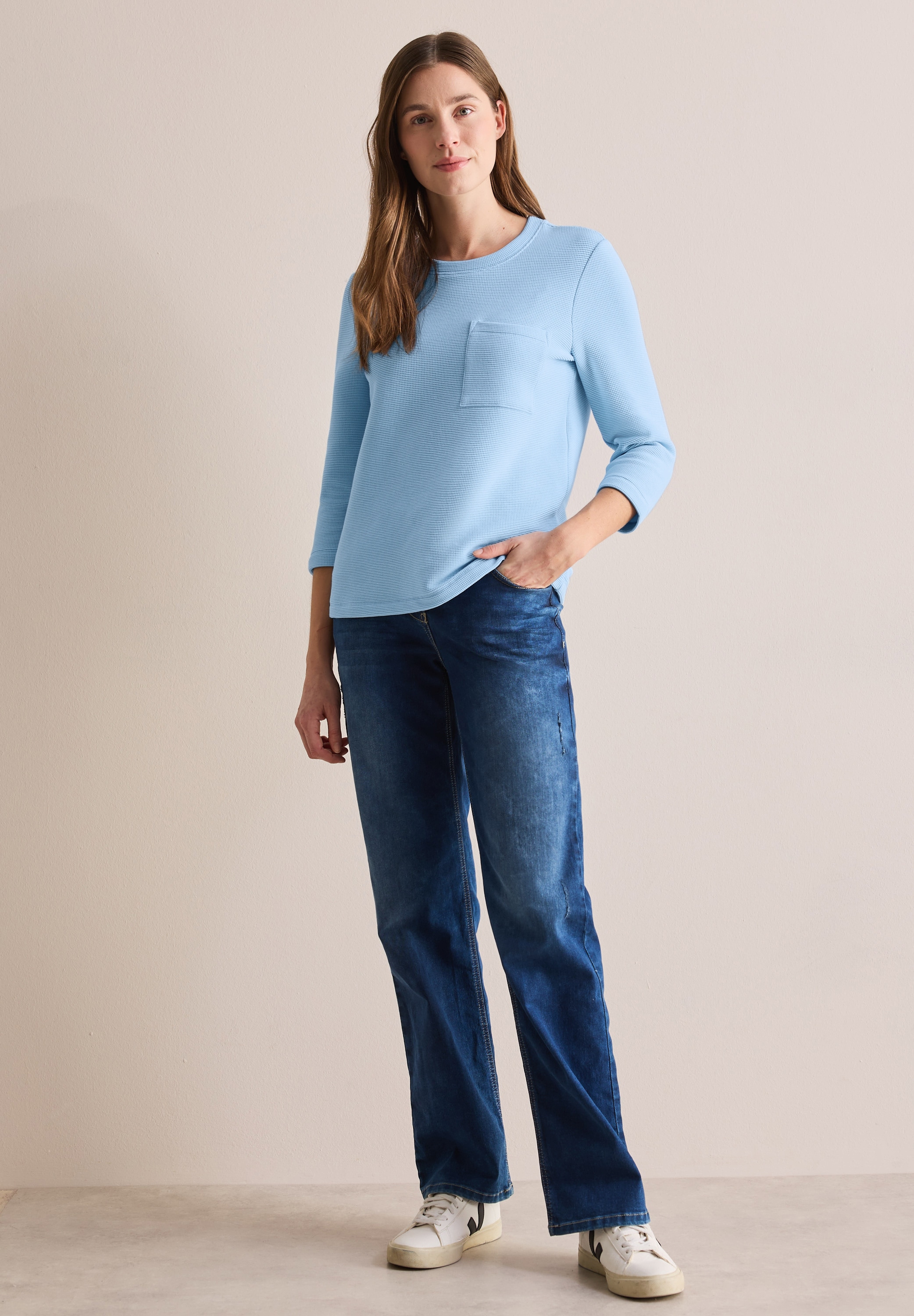 Cecil 3/4-Arm-Shirt, mit 3/4 Ärmeln