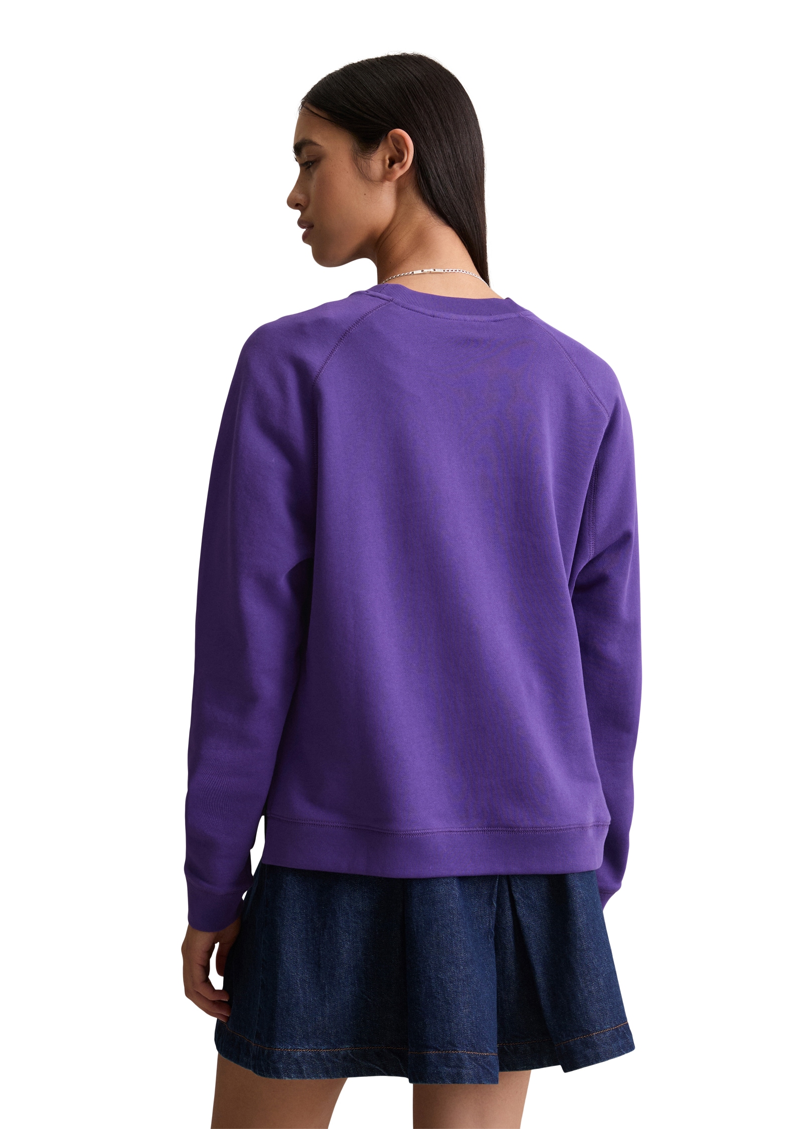 Marc O'Polo DENIM Sweatshirt, Rückenteil dezent länger, kleine Seitenschlitze, relaxed fit
