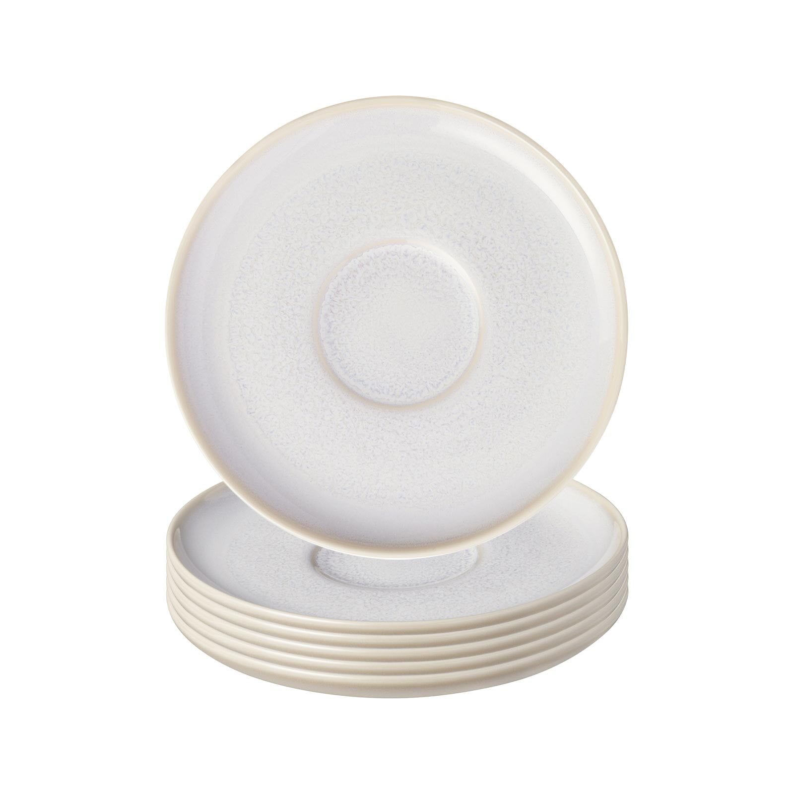 Untertasse "Kaffeeuntertassen Crafted ø 14,9 cm 6er Set", beige (cotton), L:14,9cm, LIKE. BY VILLEROY & BOCH, Speiseteller