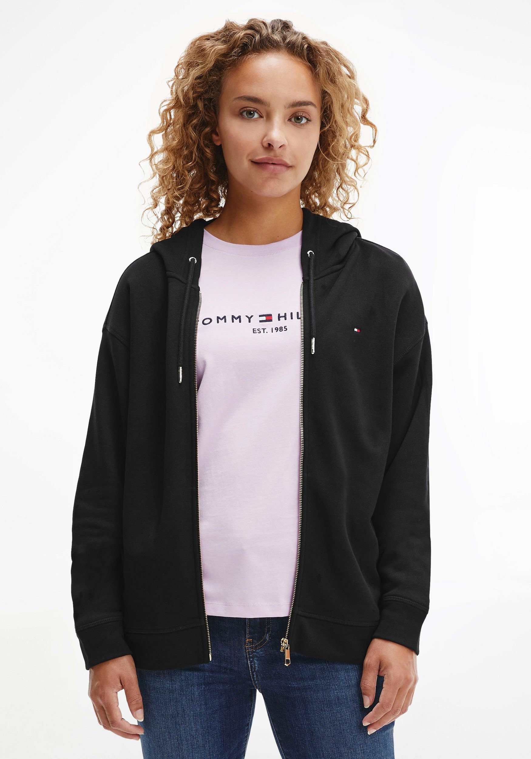 Tommy Hilfiger Rundhalsshirt "HERITAGE HILFIGER C-NK REG TEE" mit gestickte günstig online kaufen