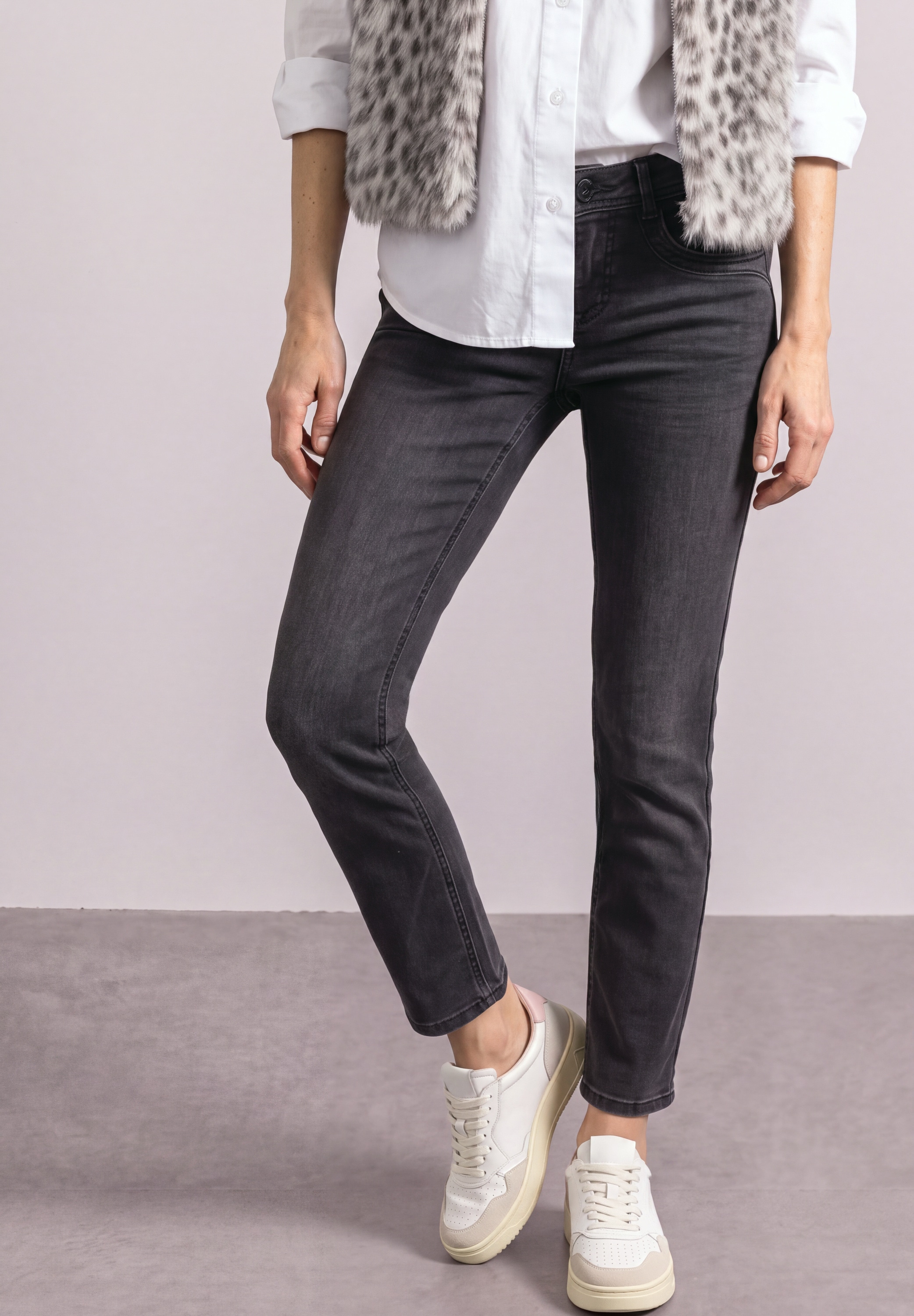 STREET ONE Slim-fit-Jeans 5-Pocket-Style