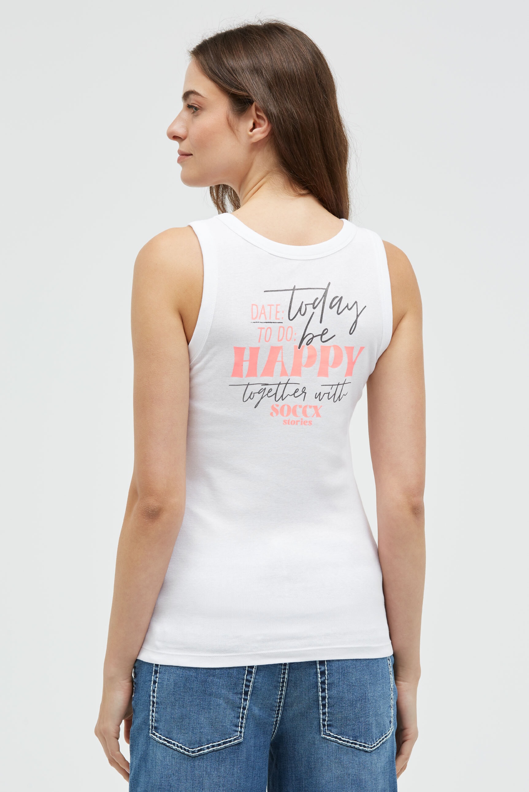 SOCCX Tanktop aus Baumwolle