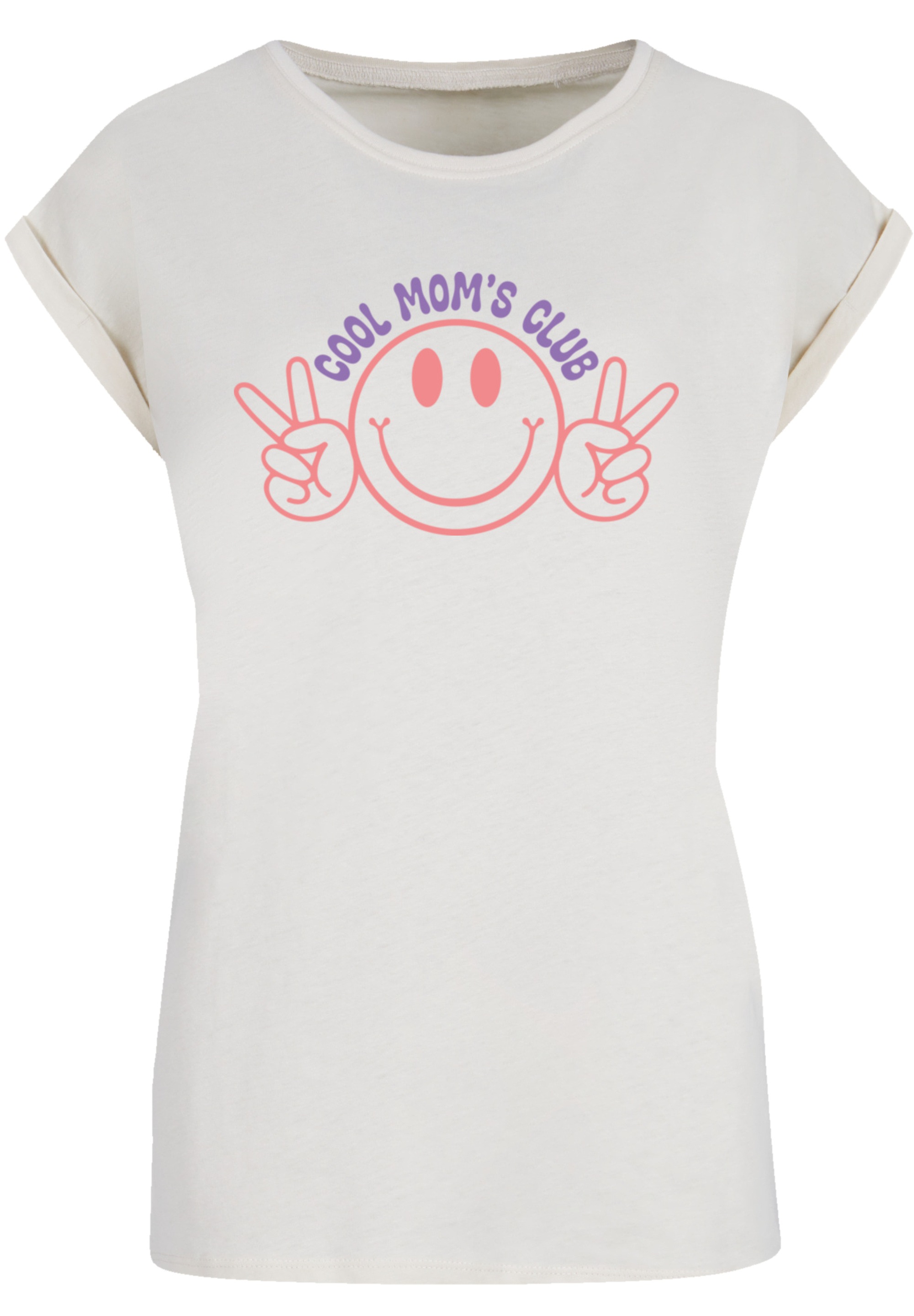 F4NT4STIC T-Shirt »Muttertag Cool Moms Club Peace Zeichen Pastell«, Premium Qualität