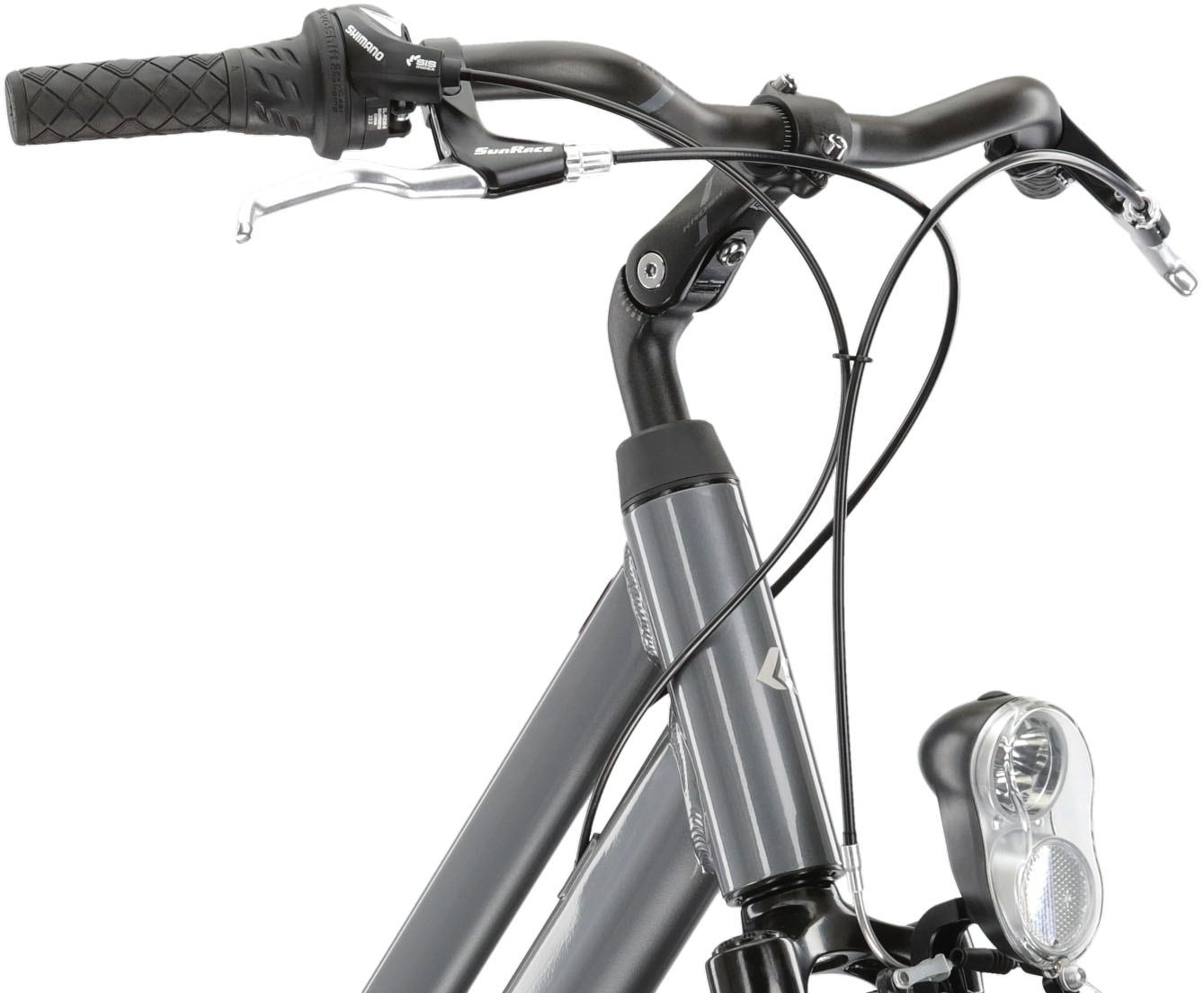 Kross Cityrad »KROSS Citybike Sentio 1.0 grau 6 Gänge«, 6 Gang, Shimano, TOURNEY TZ500 Schaltwerk, Kettenschaltung