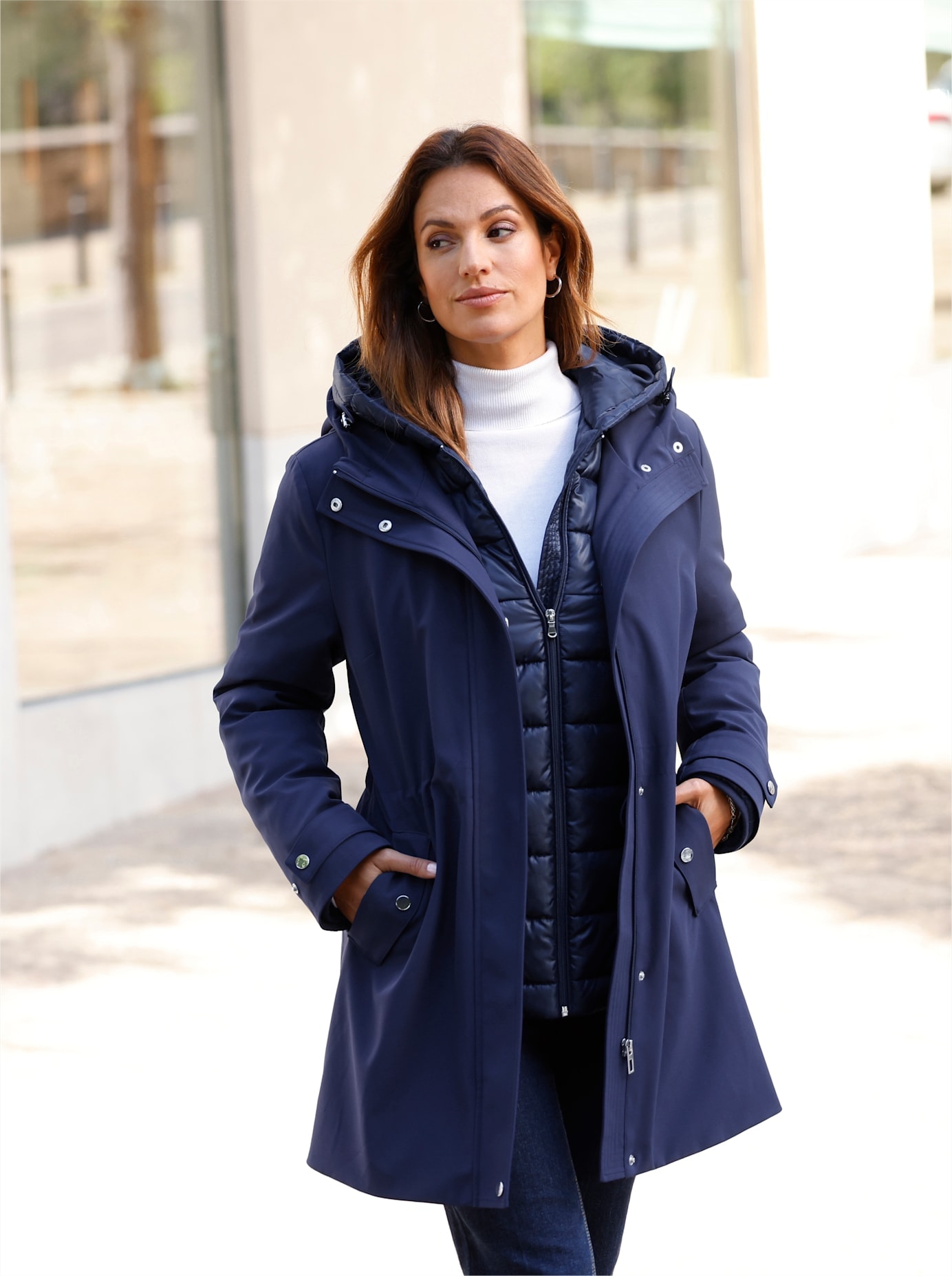 Inspirationen Doppeljacke, mit Kapuze günstig online kaufen