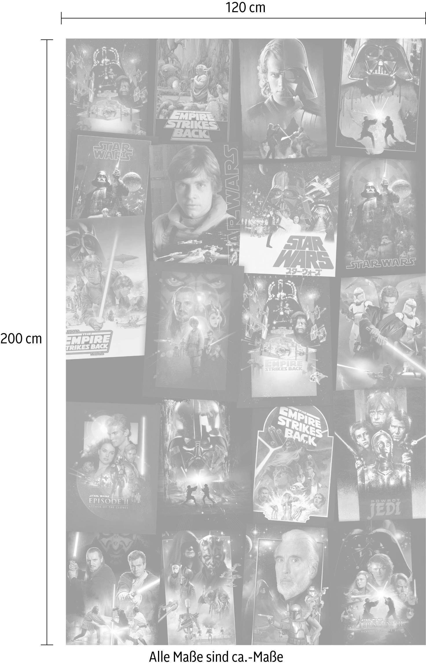 Komar Vliestapete »Star Wars Posters Collage«, 120x200 cm (Breite x Höhe), Vliestapete, 100 cm Bahnbreite