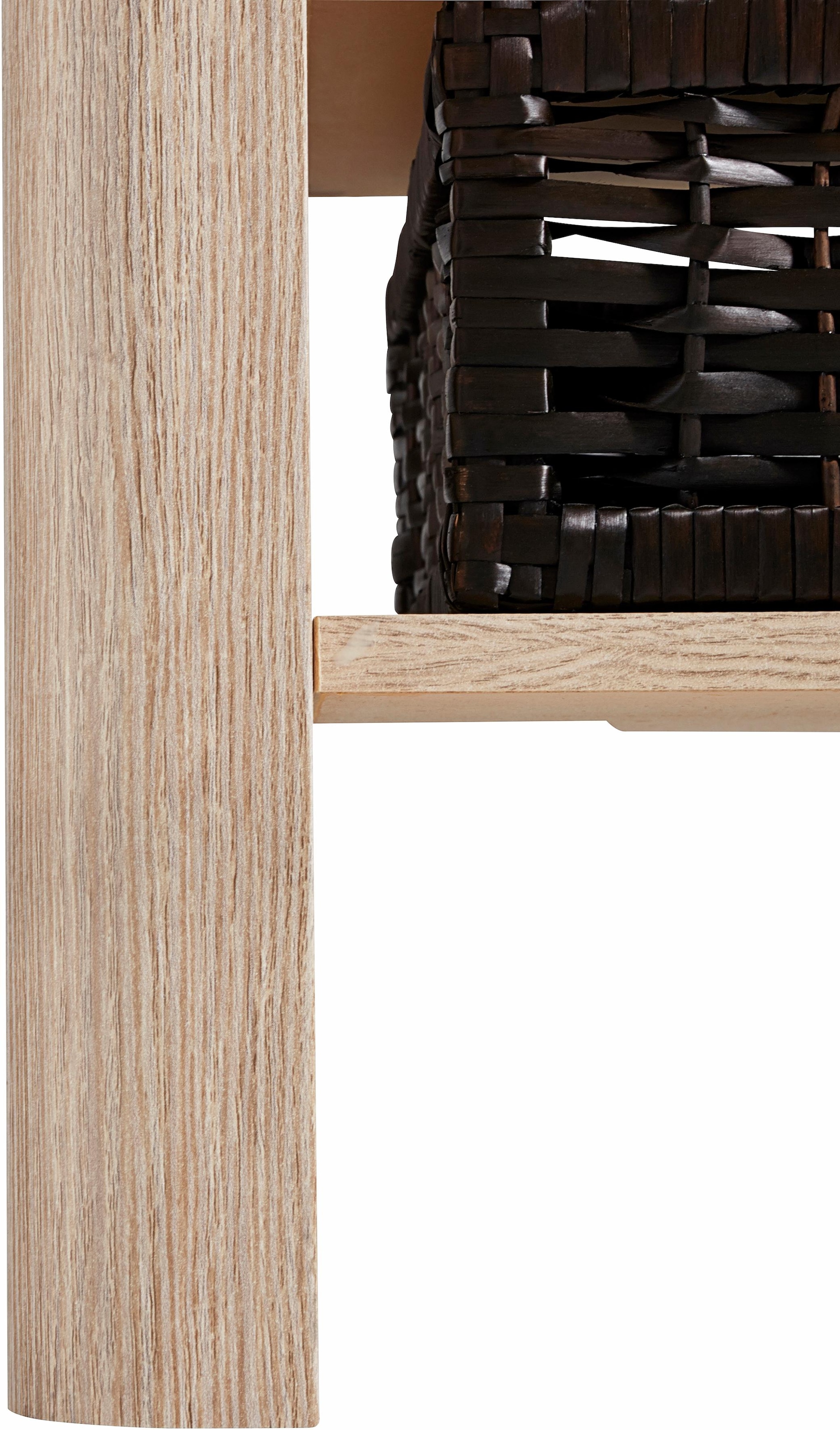 PRO Line Couchtisch, aus Holz, 2 Ablageböden, 2 Körbe als Ablagefächer,  rechteckig kaufen | BAUR