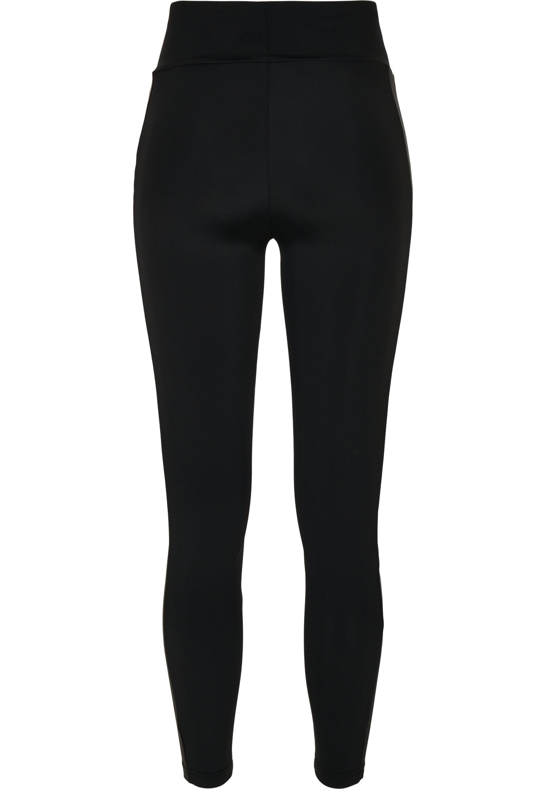 URBAN CLASSICS Leggings »Urban Classics Damen Ladies Highwaist Shiny Stripe Leggings«, (1 tlg.)