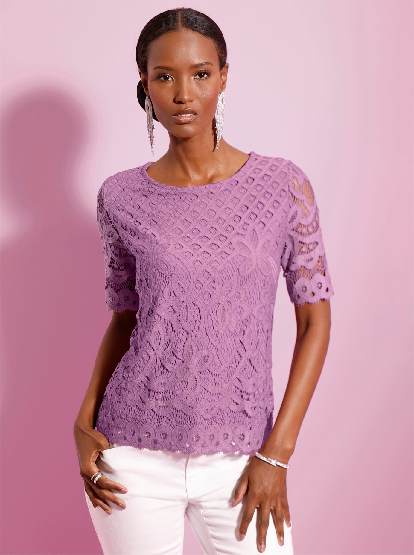 creation L Spitzenshirt "Spitzenshirt" 1 tlg. günstig online kaufen