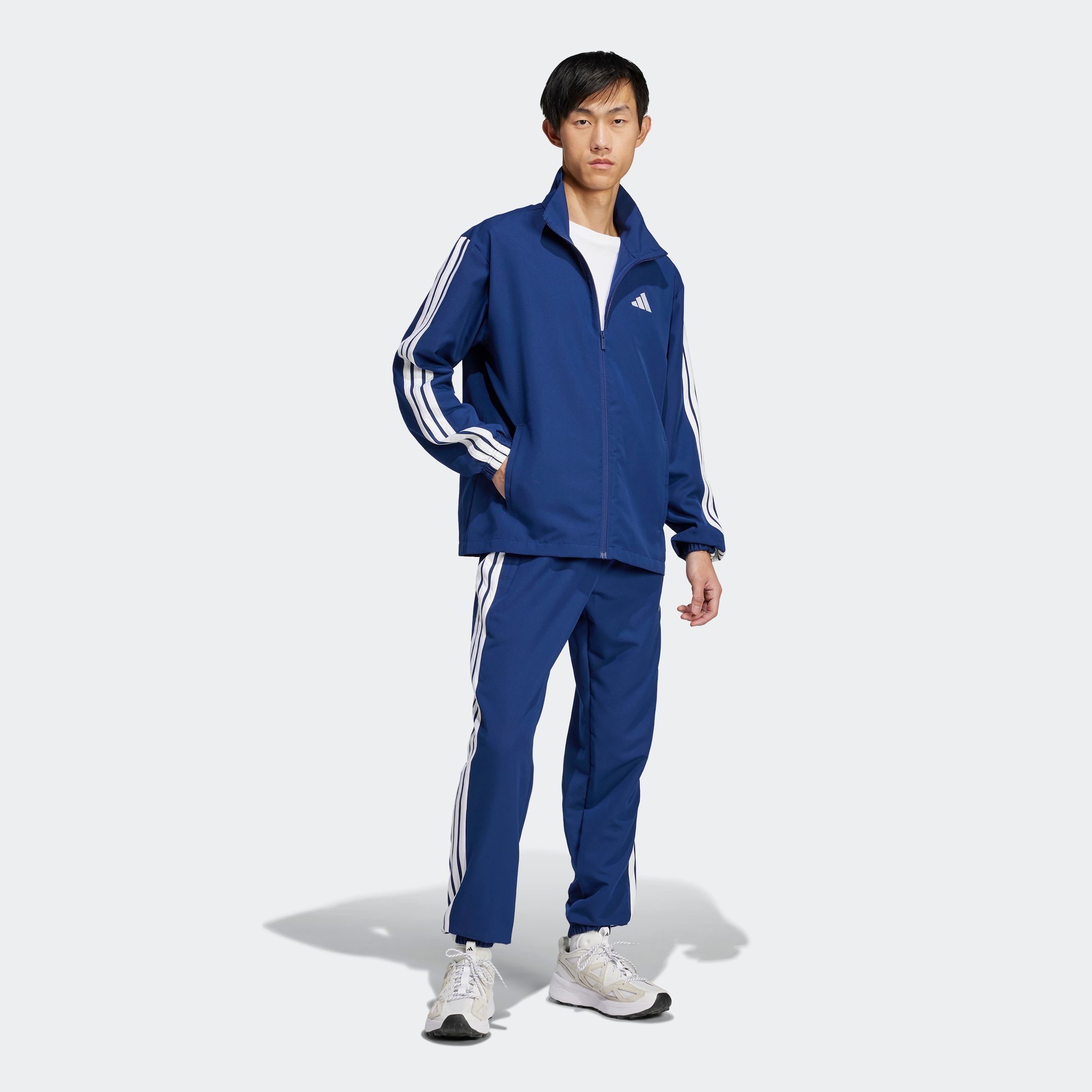 adidas Sportswear Trainingsanzug »M 3S WV TT TS«, (2 tlg.), drei Streifen Woven Tracksuit
