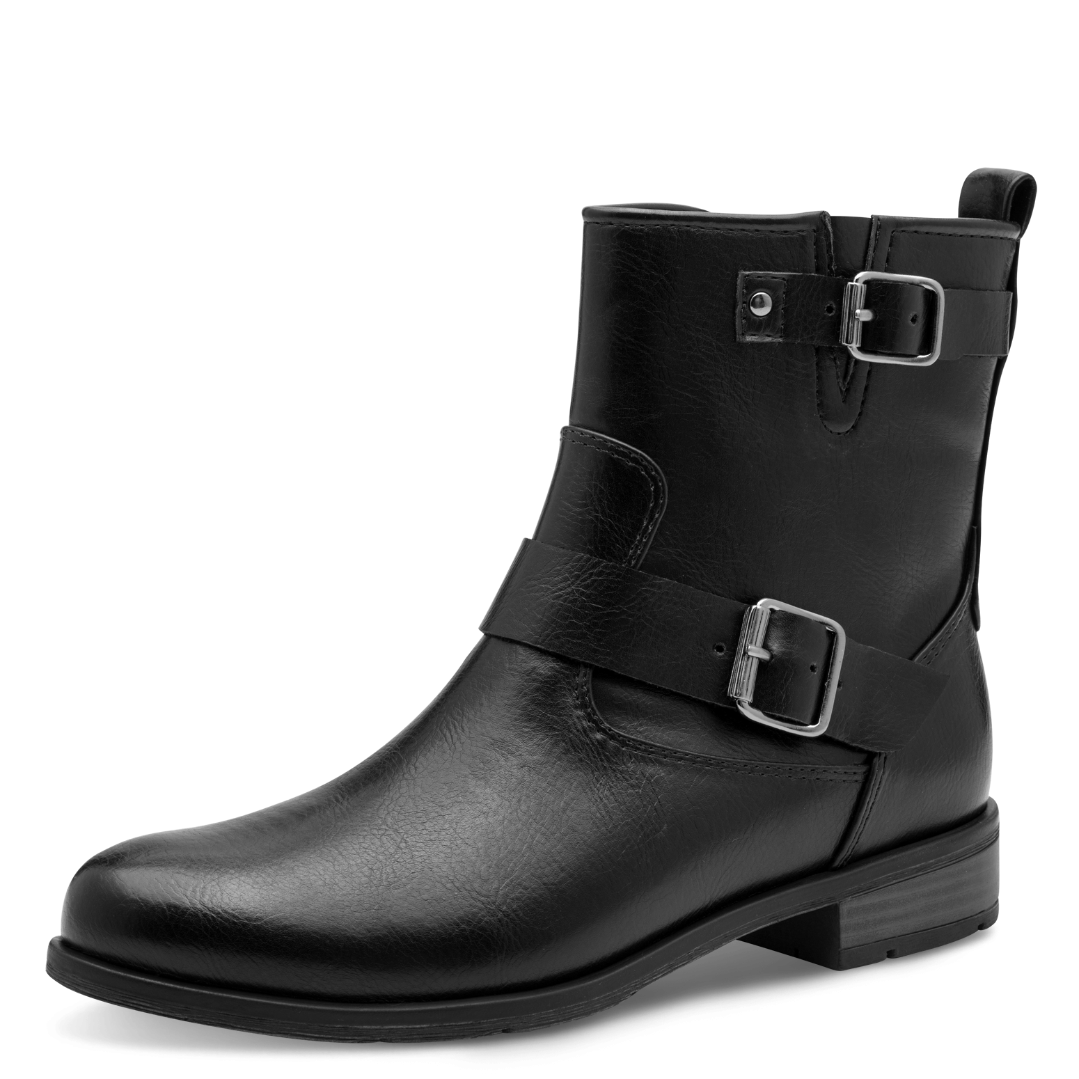 MARCO TOZZI Stiefelette, Blockabsatz, Bikerboots mit Zierschnalle und verst günstig online kaufen