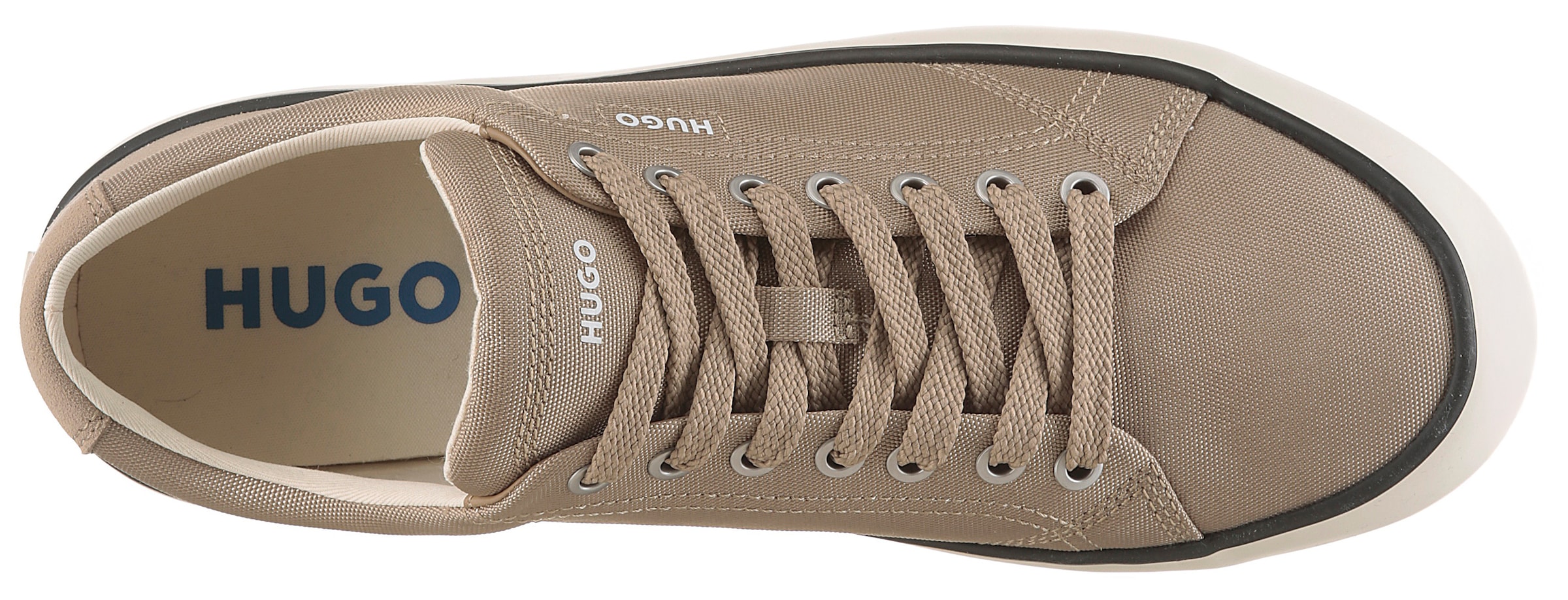 HUGO Blue Sneaker »B-cross«  Schnürschuh, Halbschuh, Plateausneaker mit gep. Schaftrand