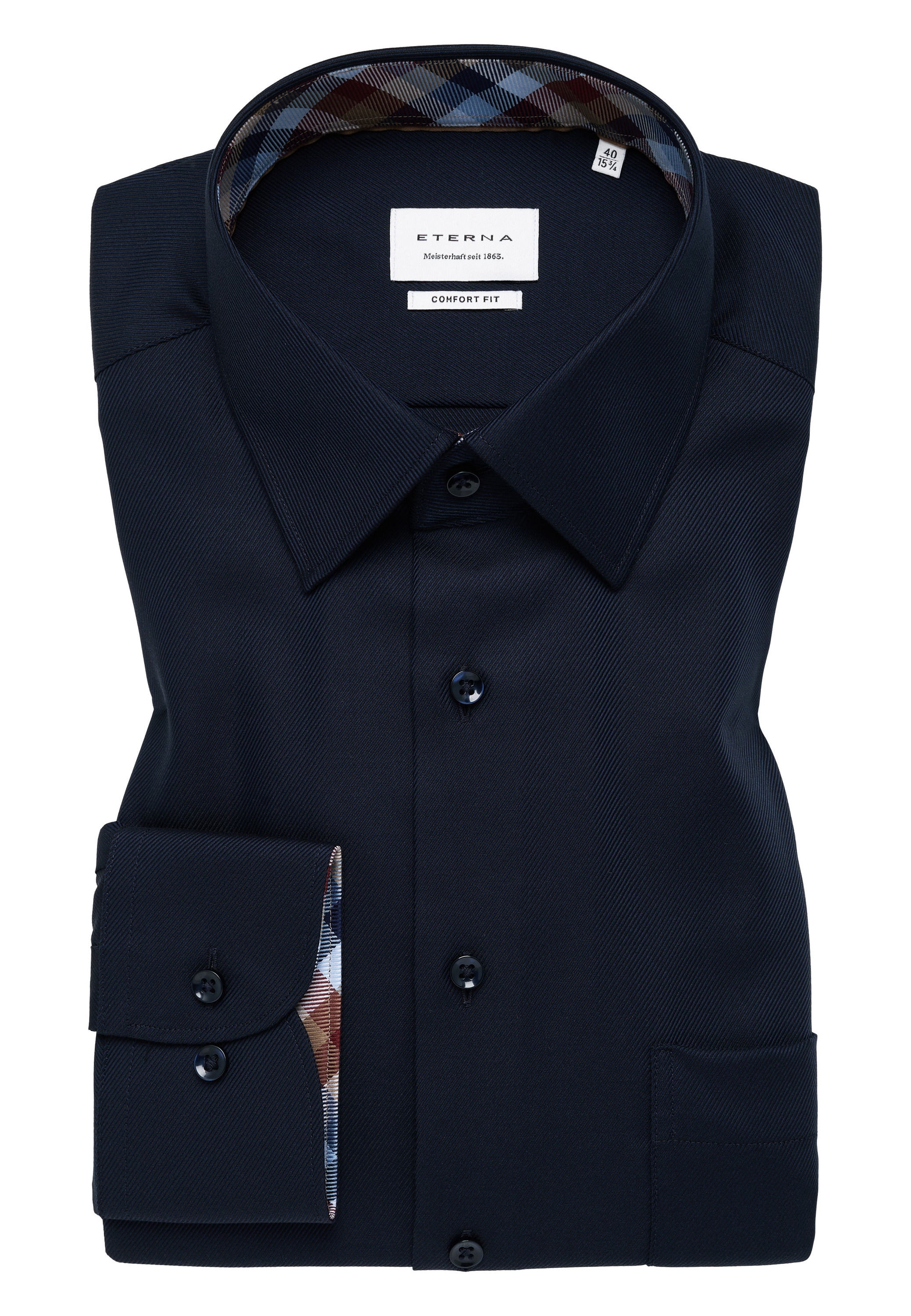 Eterna Langarmhemd »COMFORT FIT«, NON IRON (bügelfrei)