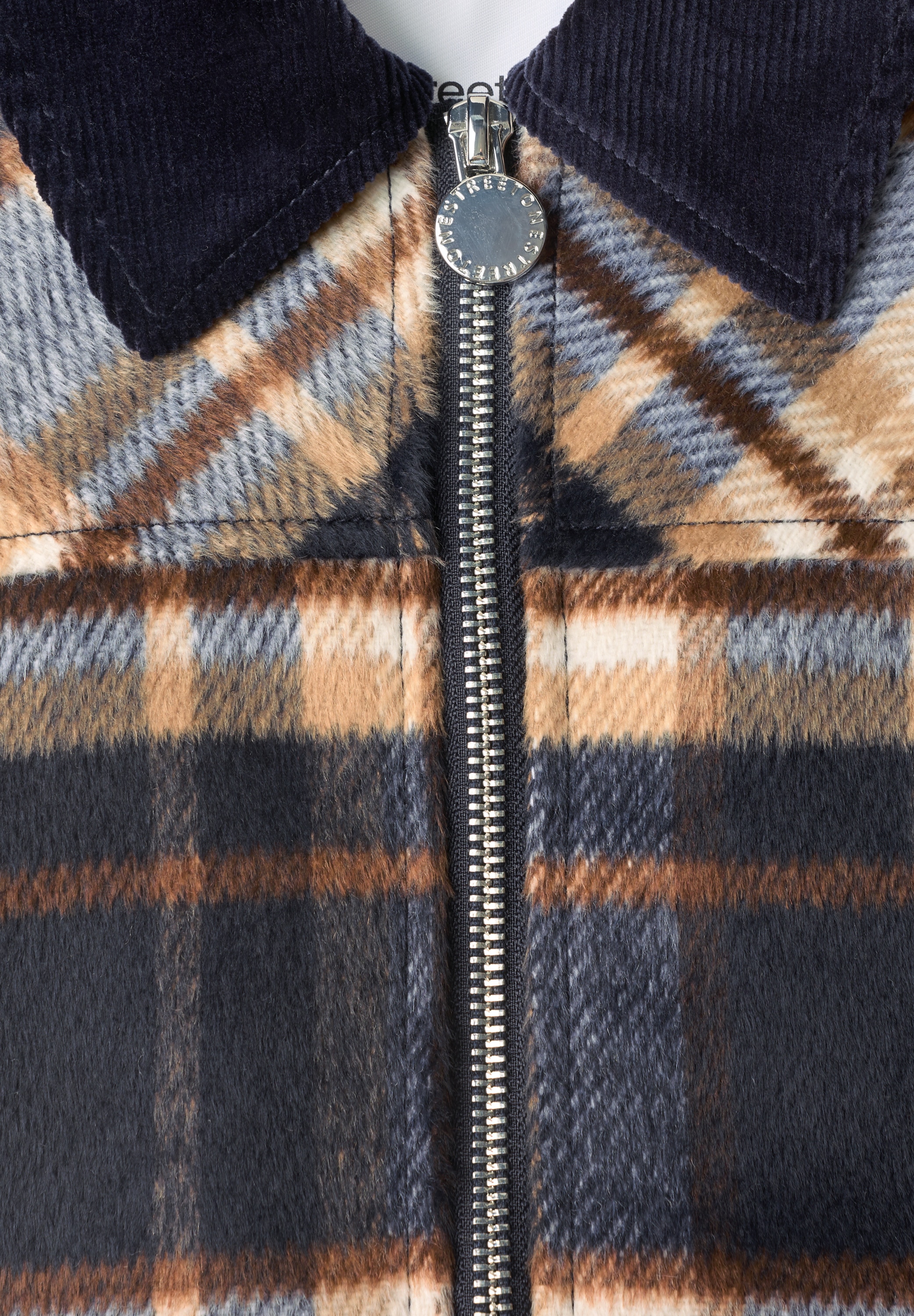 STREET ONE Kurzjacke ohne Kapuze mit Karomuster