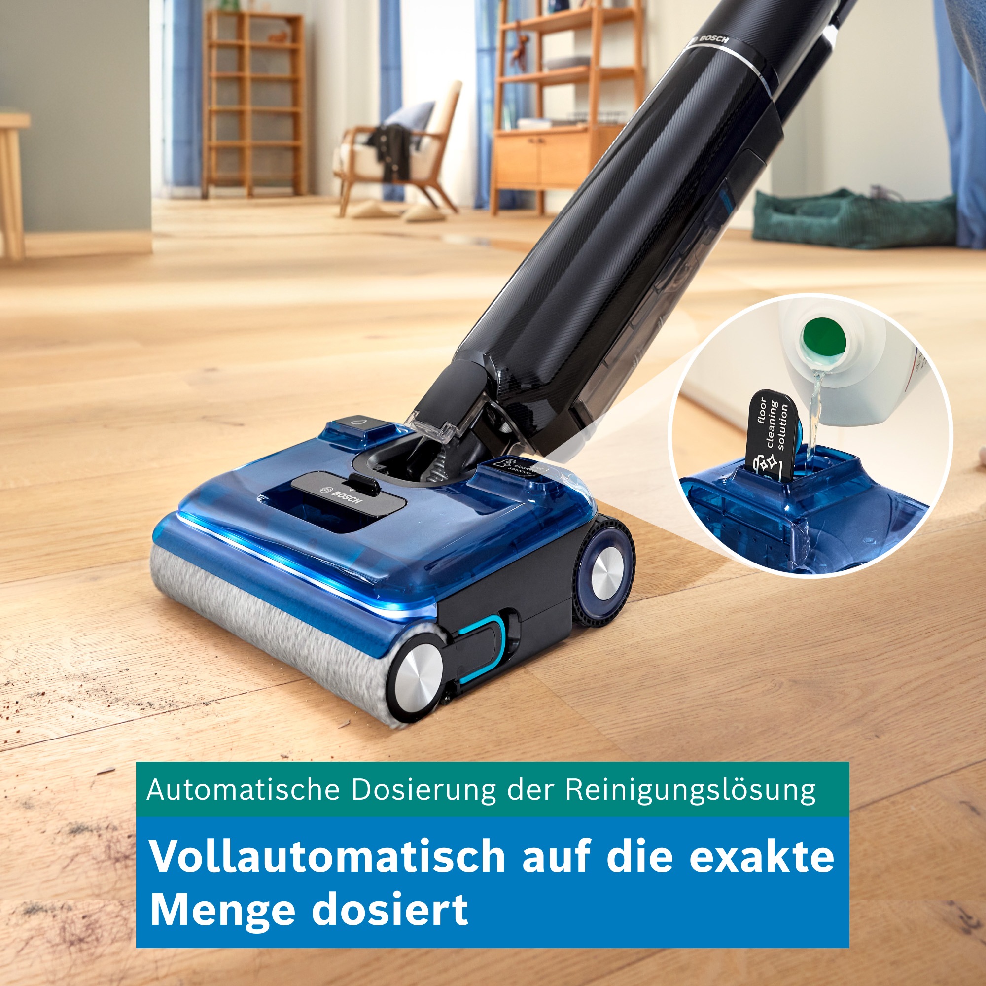 BOSCH Nass-Trocken-Sauger »OneFlow Serie 6 BHF61BM/BHF61BS, Selbstreinigung, 24.000 PA Saugkraft« Saugen & Wischen in einem, Anti-Haarverwicklung