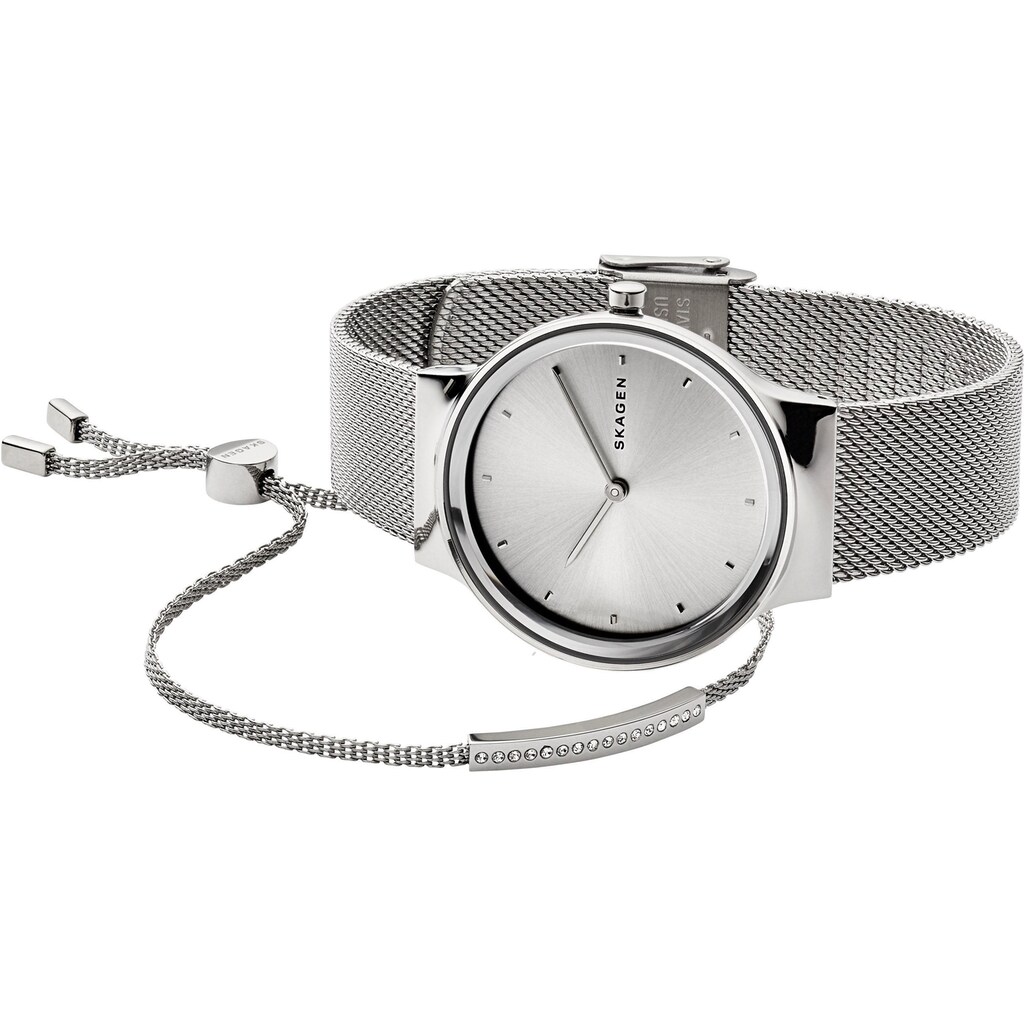 Skagen Quarzuhr »FREJA, SKW1105«, (2 tlg., Set), mit 1 Armband