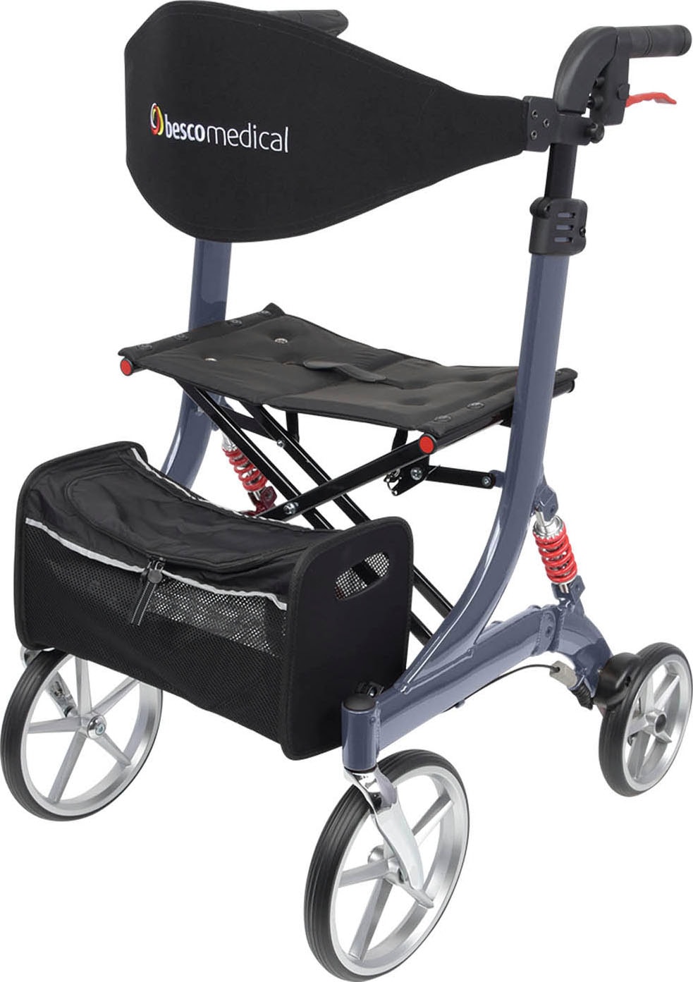 Rollator »Spring Medium«, Größe M (Sitzhöhe 56cm), höhenverstellbare Griffe